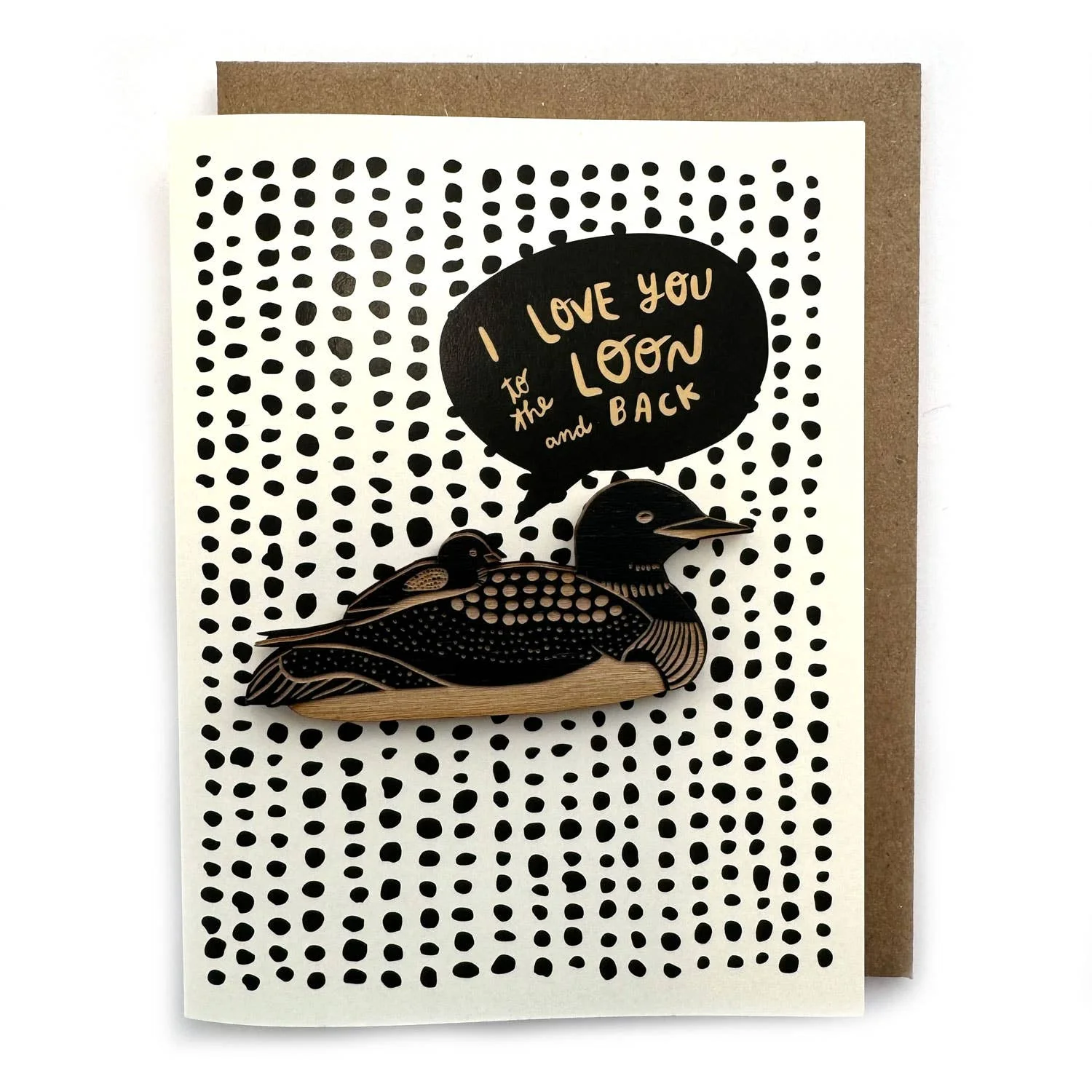 I Love You to the Loon and Back - Loon + Baby Magnet w/ Card - Image 1
