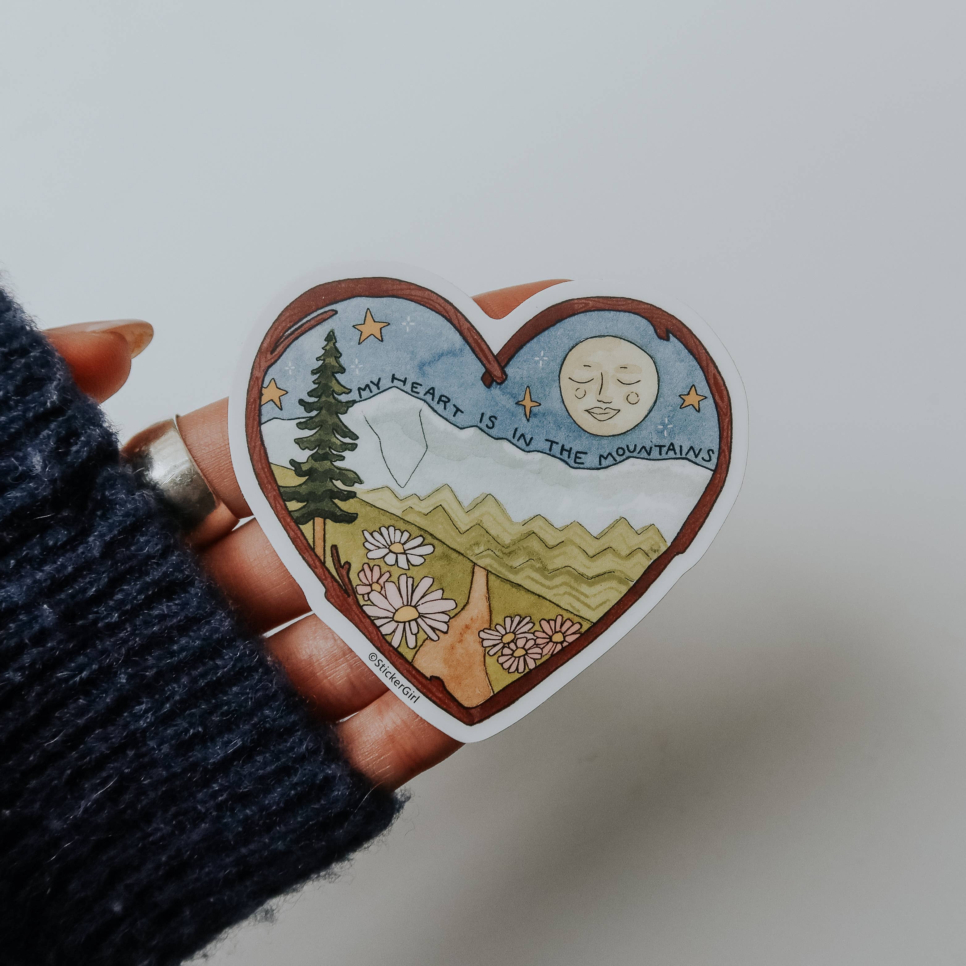 My Heart is in the Mountains Vinyl Sticker - Image 2
