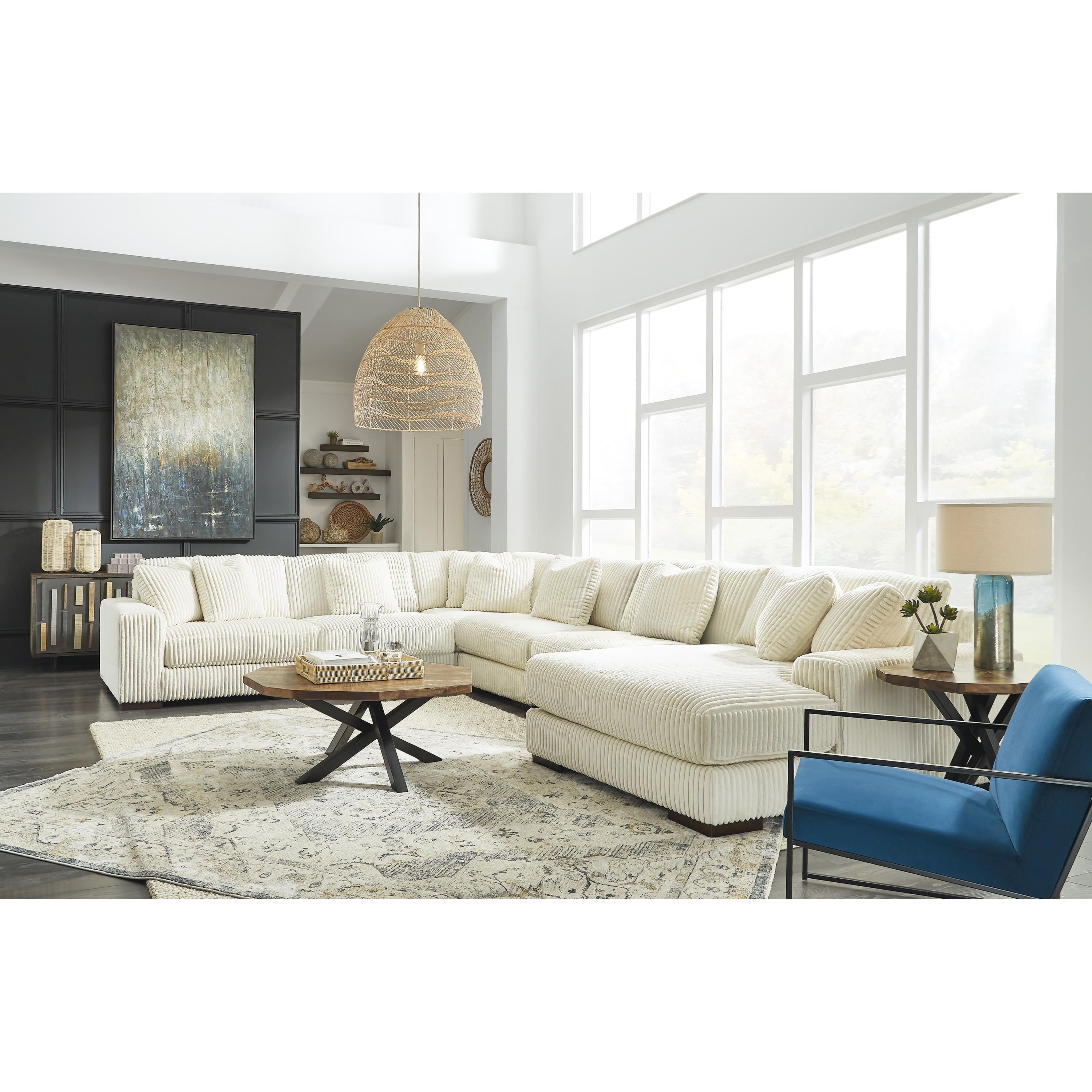 Signature Design by Ashley Lindyn 21104S19 6 pc Sectional with Chaise - Image 3