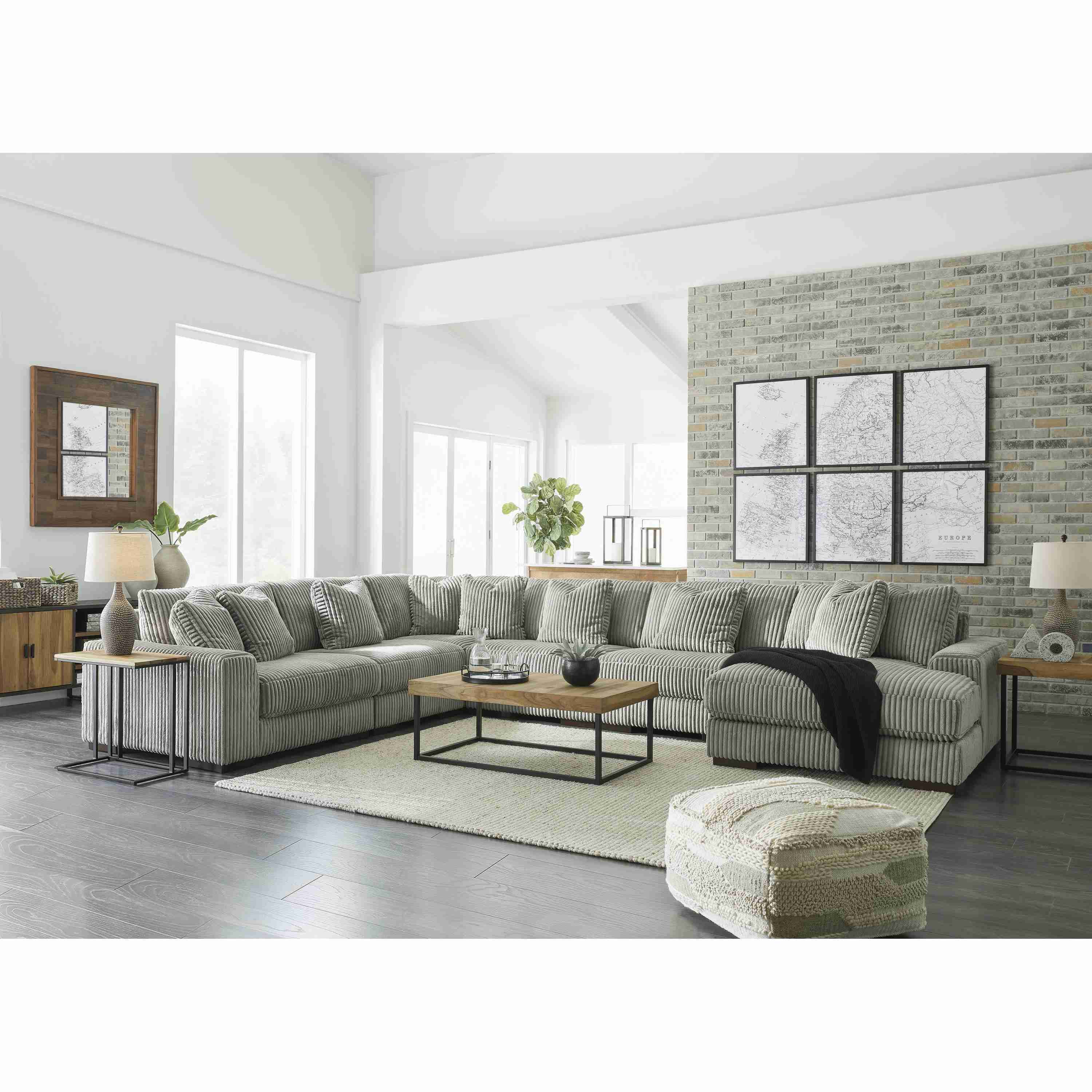 Signature Design by Ashley Lindyn 21105S19 6 pc Sectional with Chaise - Image 2