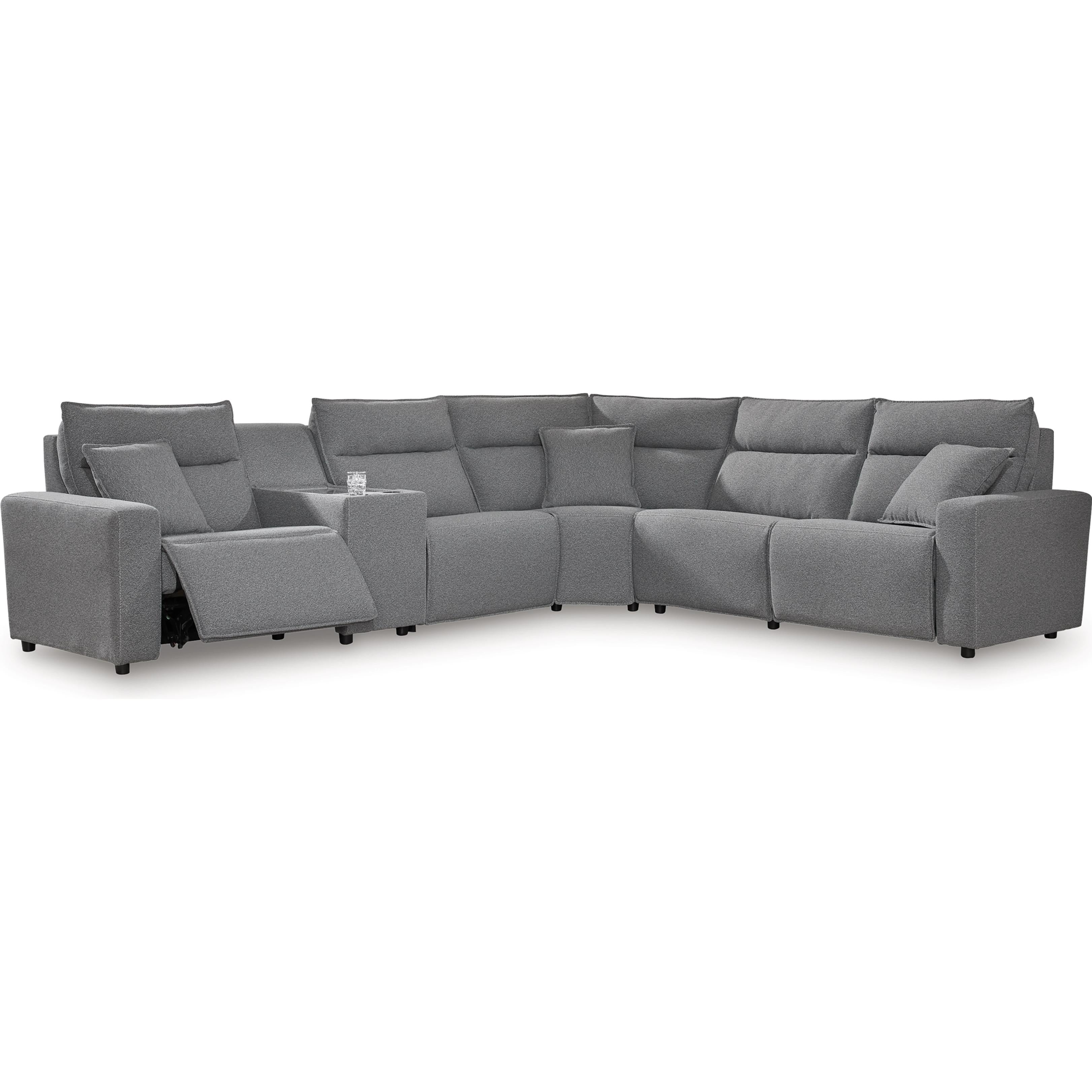 Signature Design by Ashley Modmax 65906S36 6 pc Reclining Sectional with Storage Console - Image 1