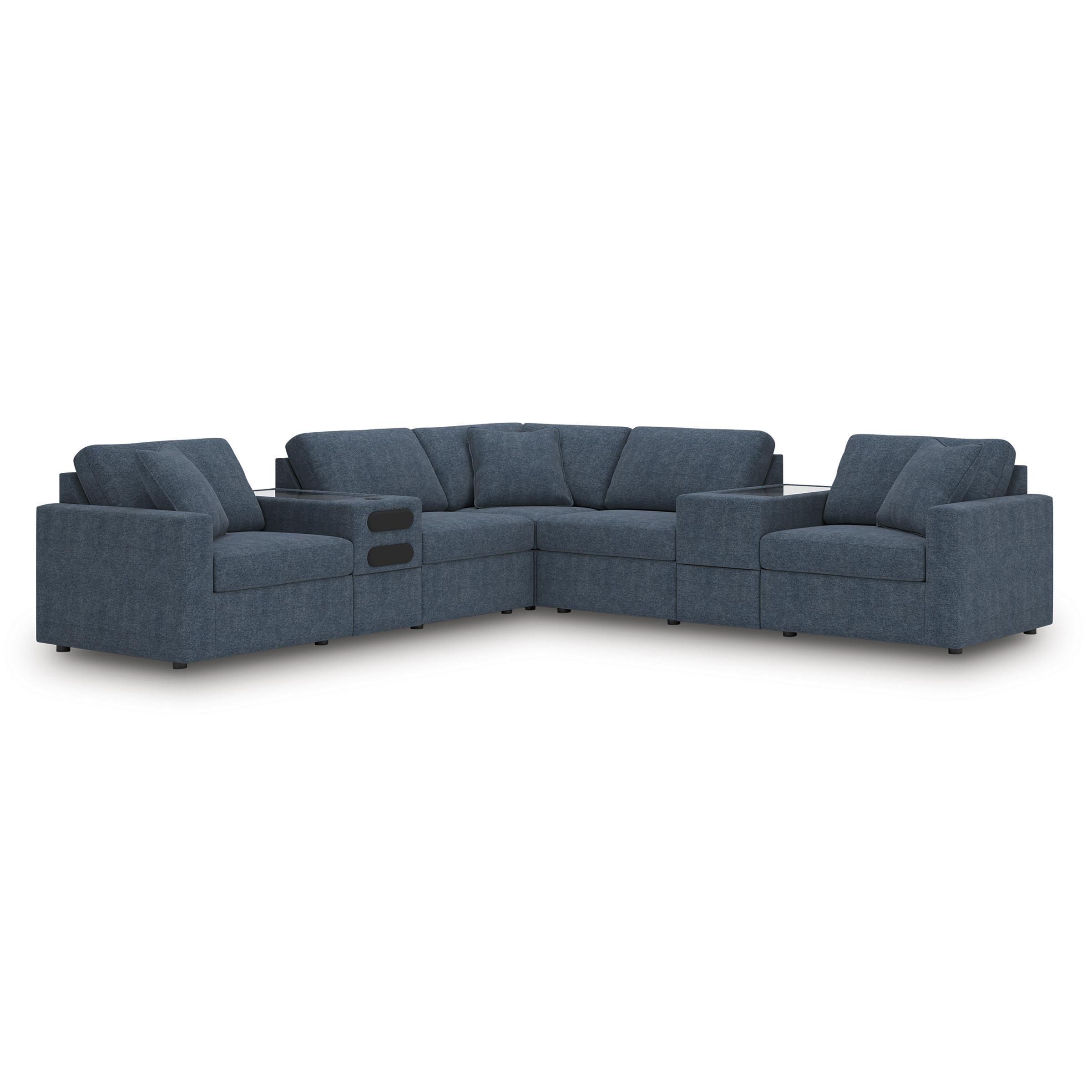 Signature Design by Ashley Modmax 92121S69 7 pc Balanced Sectional with Audio and Storage Consoles - Image 1