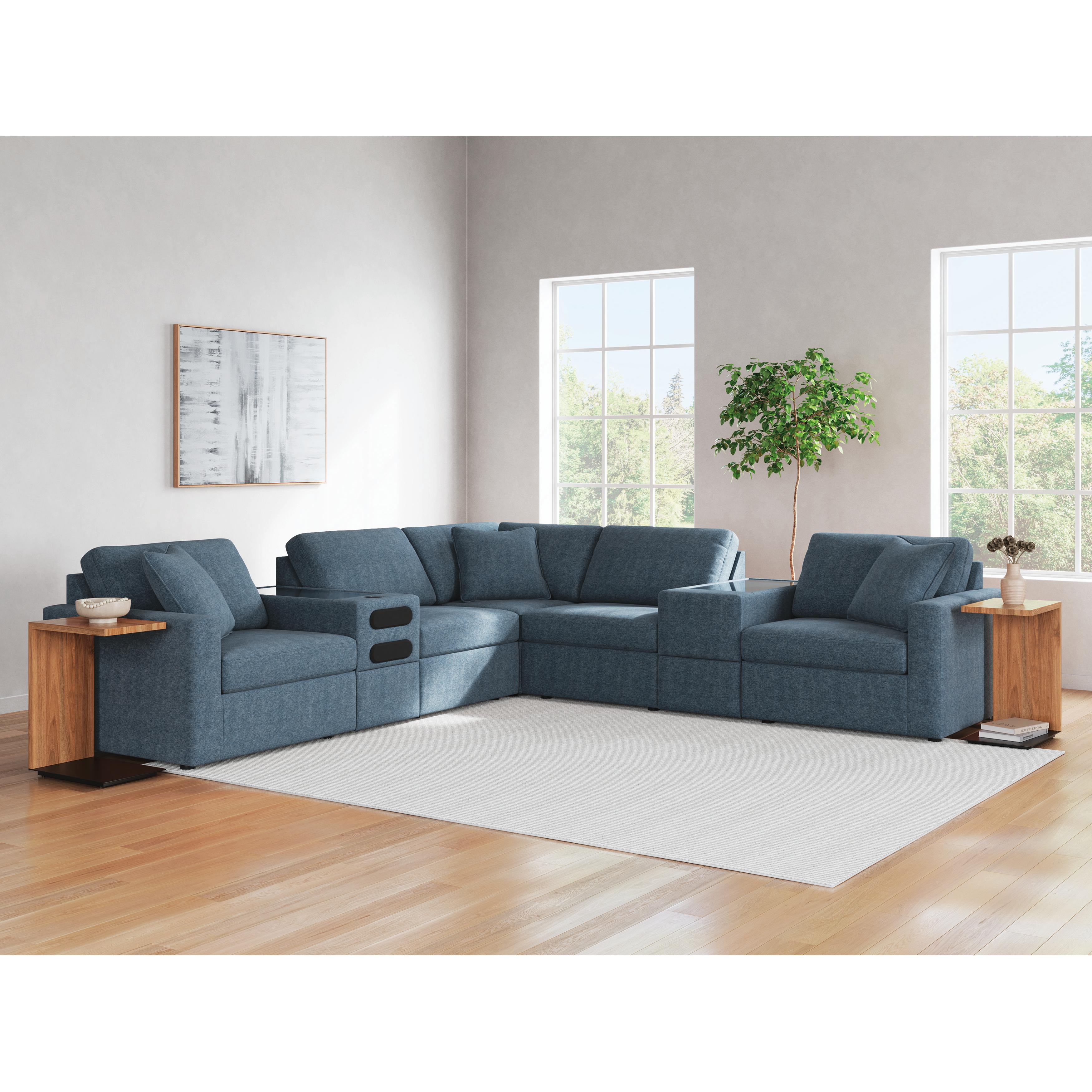 Signature Design by Ashley Modmax 92121S69 7 pc Balanced Sectional with Audio and Storage Consoles - Image 2