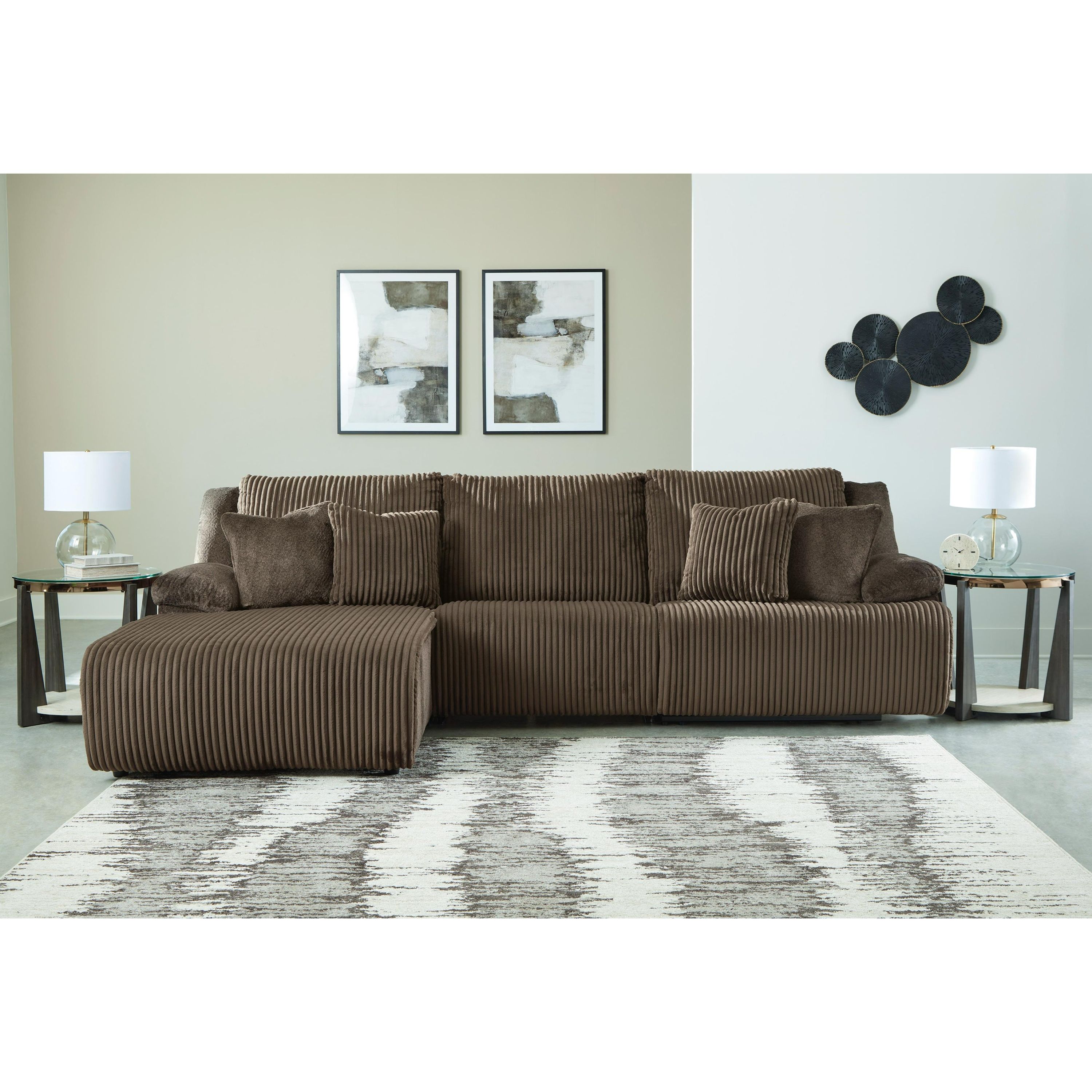 Signature Design by Ashley Top Tier 92705S7 3 pc Sectional Sofa Chaise - Image 2
