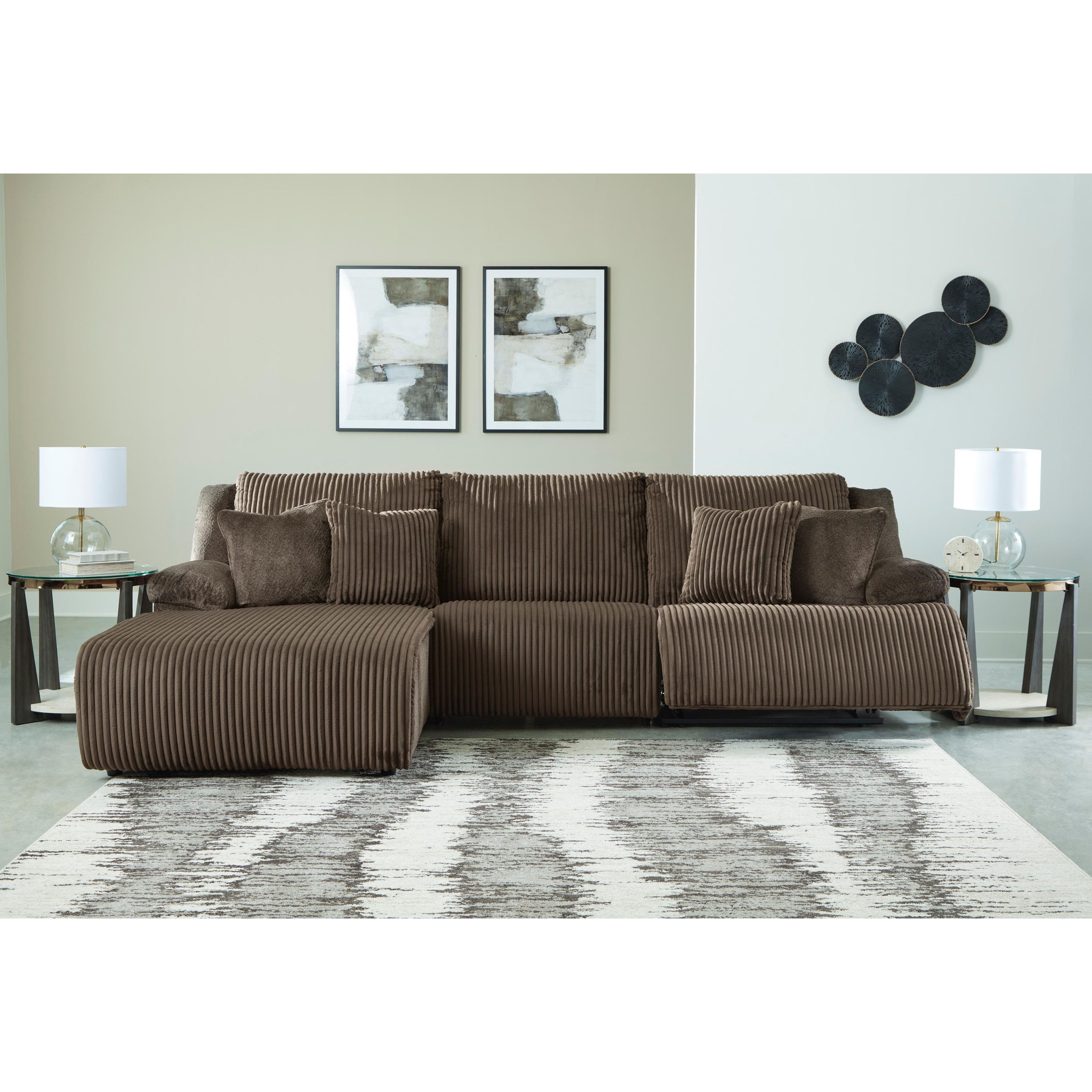 Signature Design by Ashley Top Tier 92705S7 3 pc Sectional Sofa Chaise - Image 3