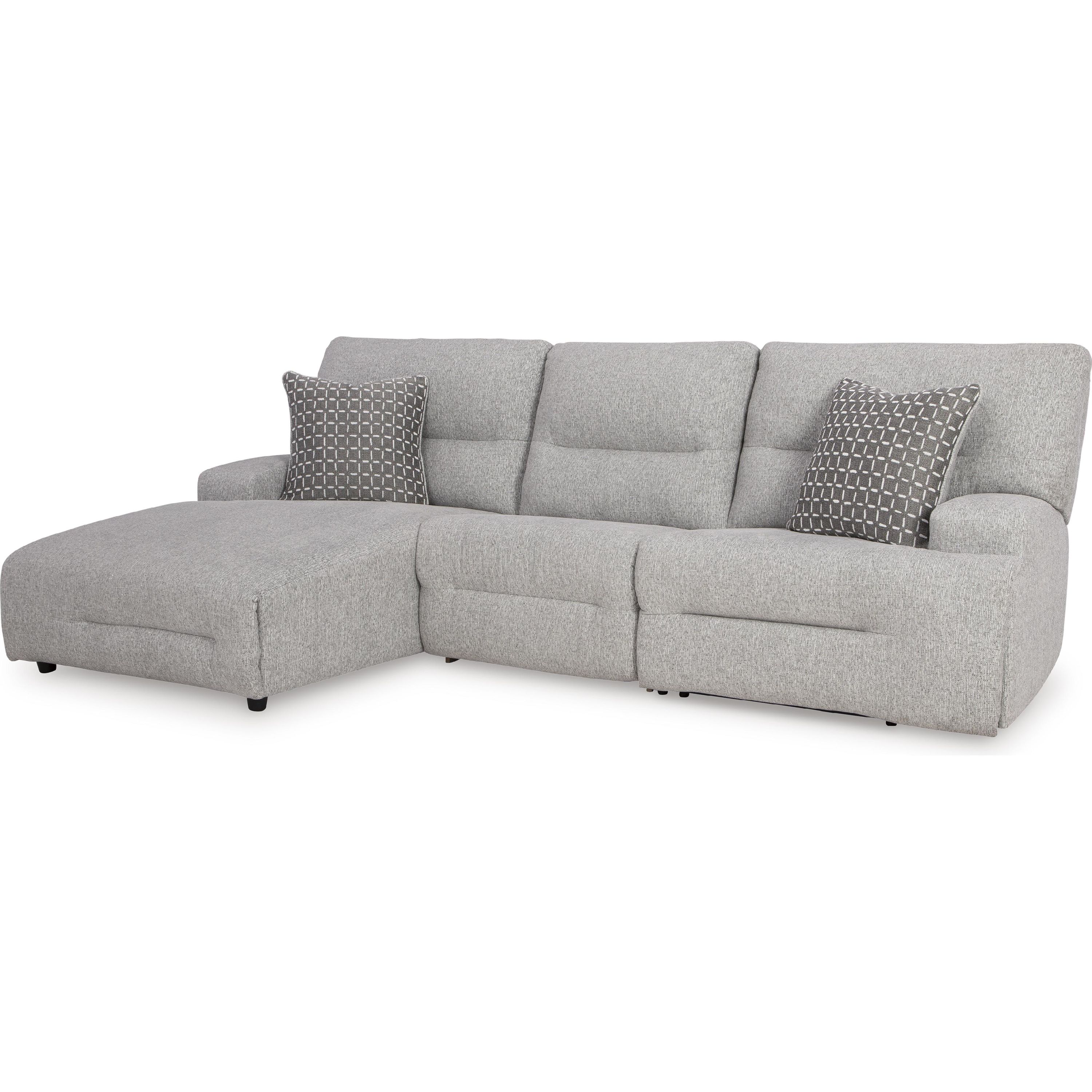 Signature Design by Ashley Acklen Place 93605S7 3 pc Power Reclining Sectional - Image 1