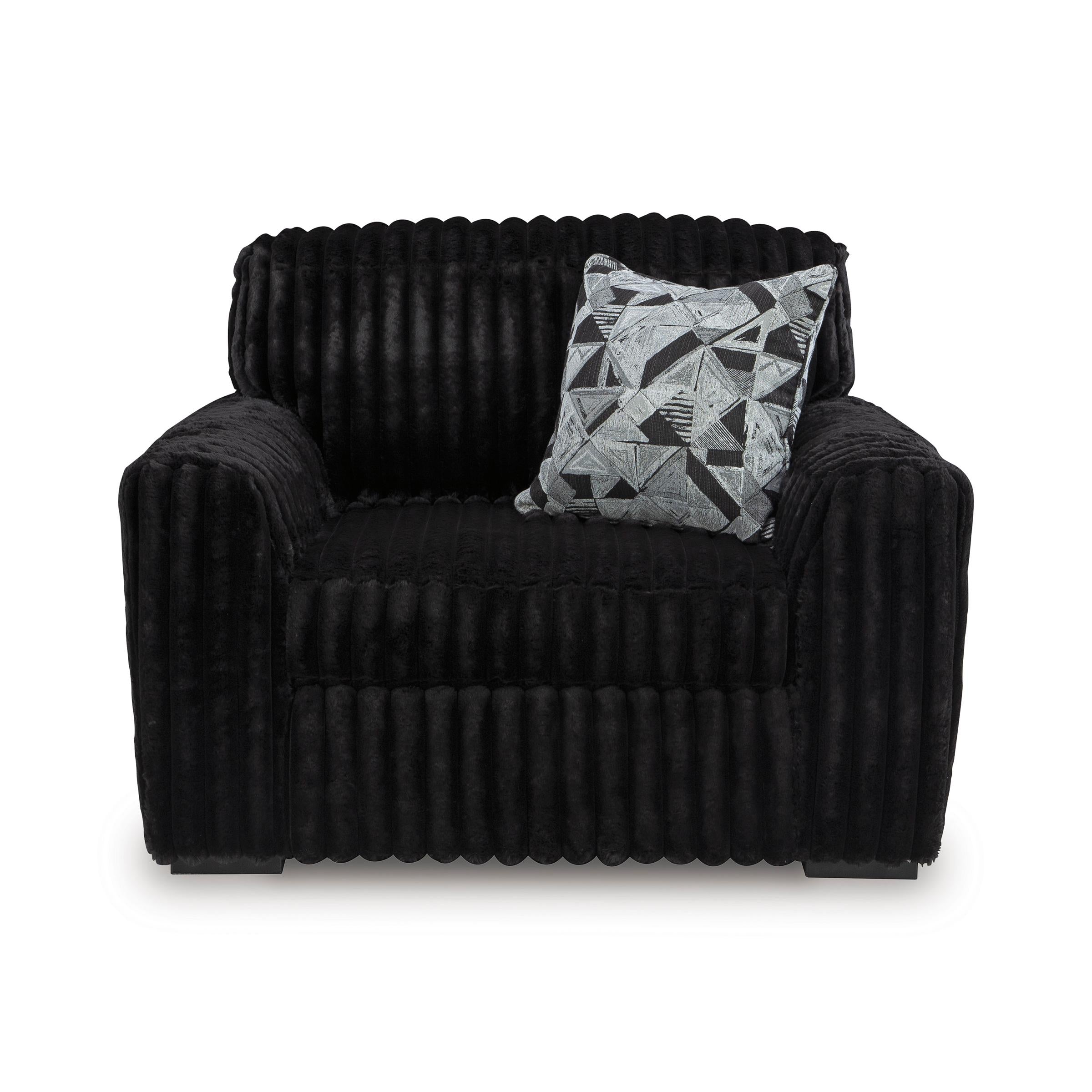 Signature Design by Ashley Midnight-Madness 9810323 Chair and a Half - Image 2