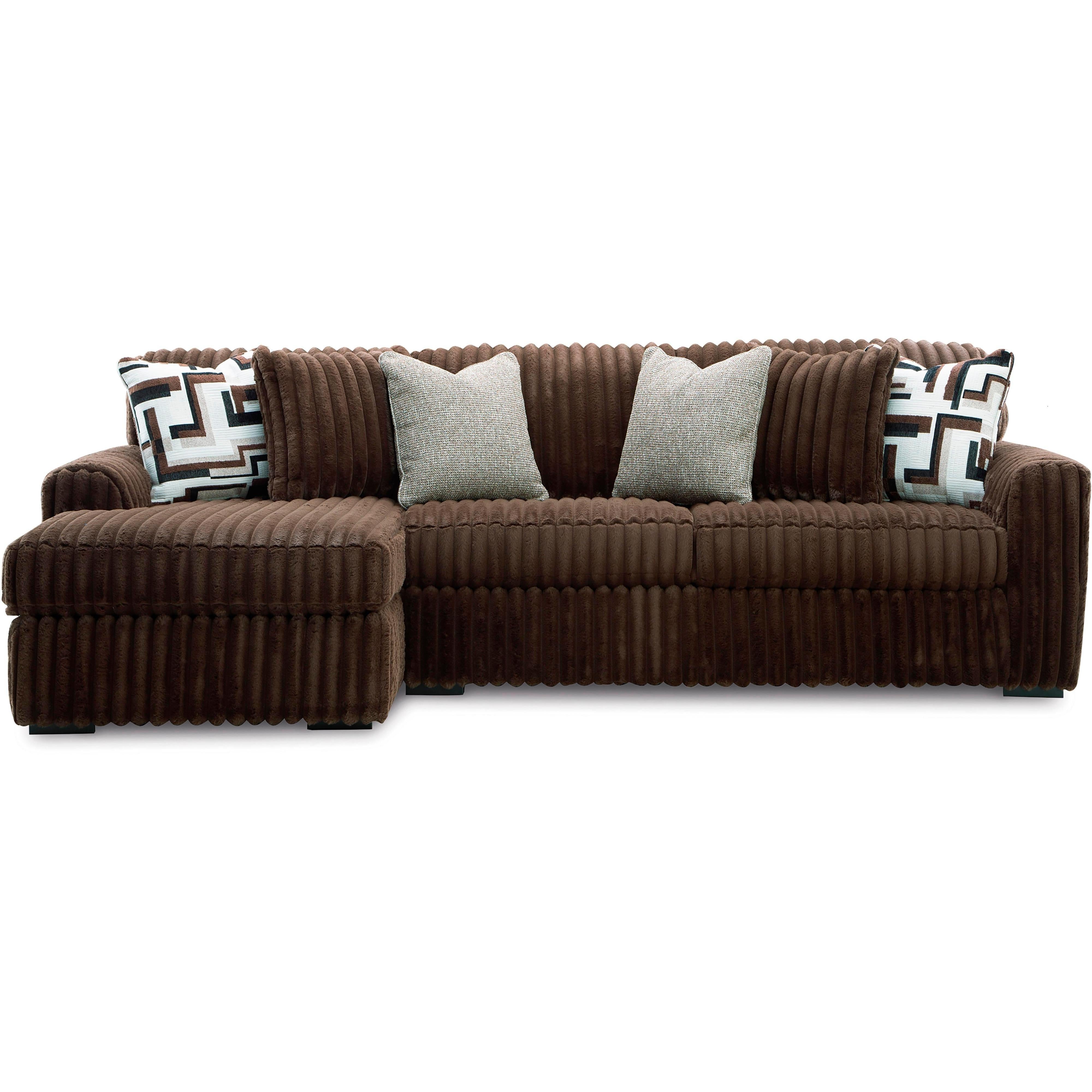 Signature Design by Ashley Midnight-Madness 98104S1 2 pc Sectional Sofa with Chaise - Image 2