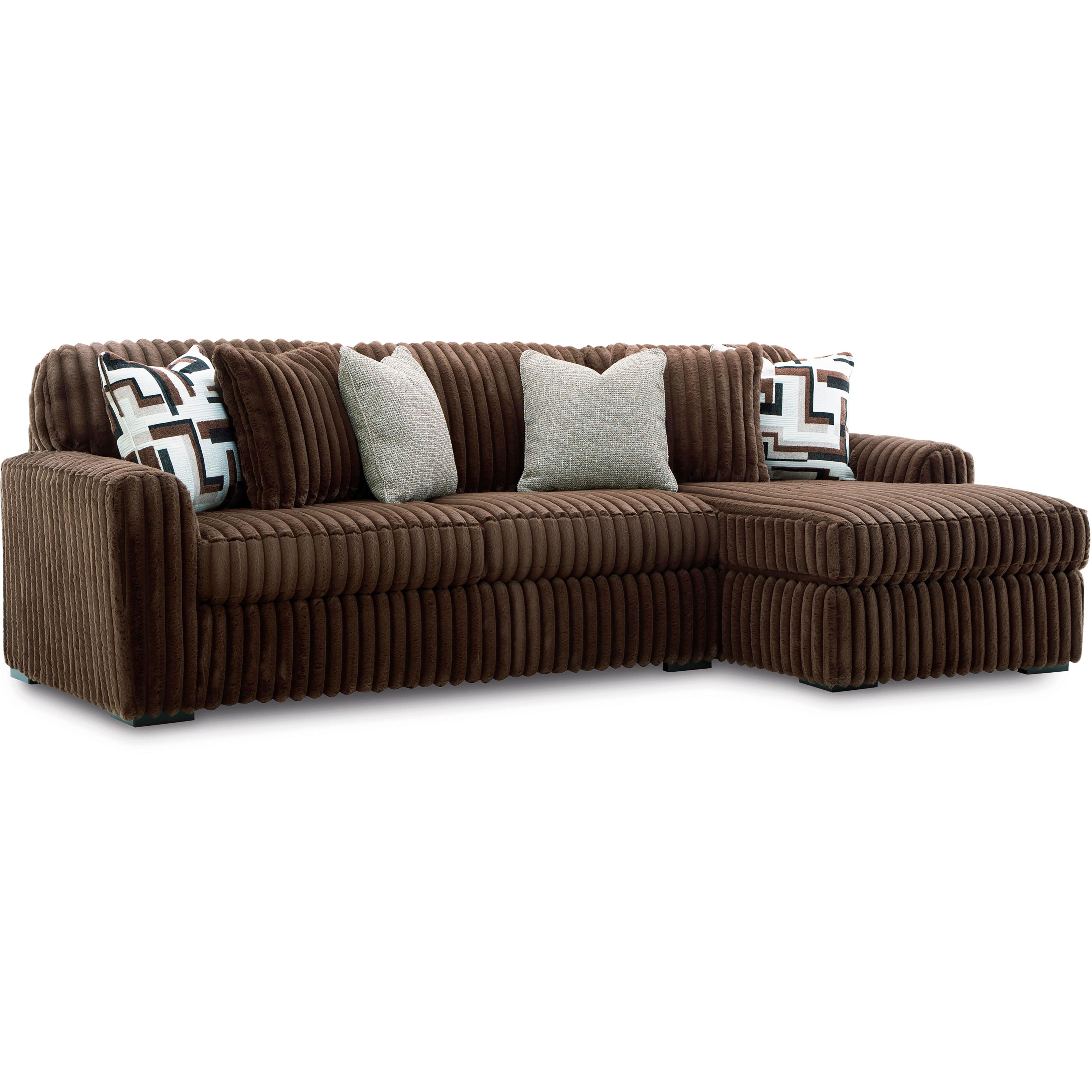 Signature Design by Ashley Midnight-Madness 98104S2 2 pc Sectional Sofa with Chaise - Image 1