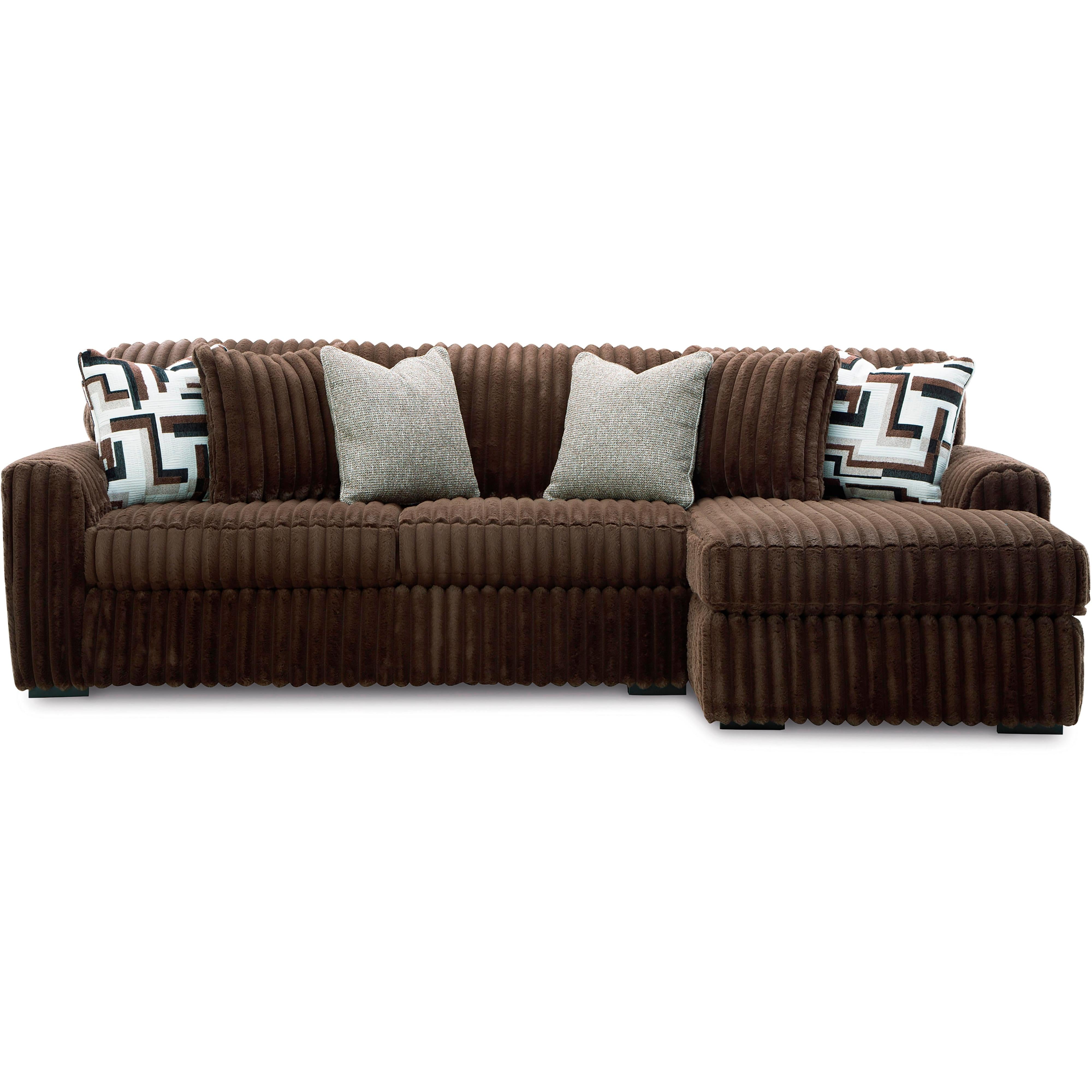 Signature Design by Ashley Midnight-Madness 98104S2 2 pc Sectional Sofa with Chaise - Image 2