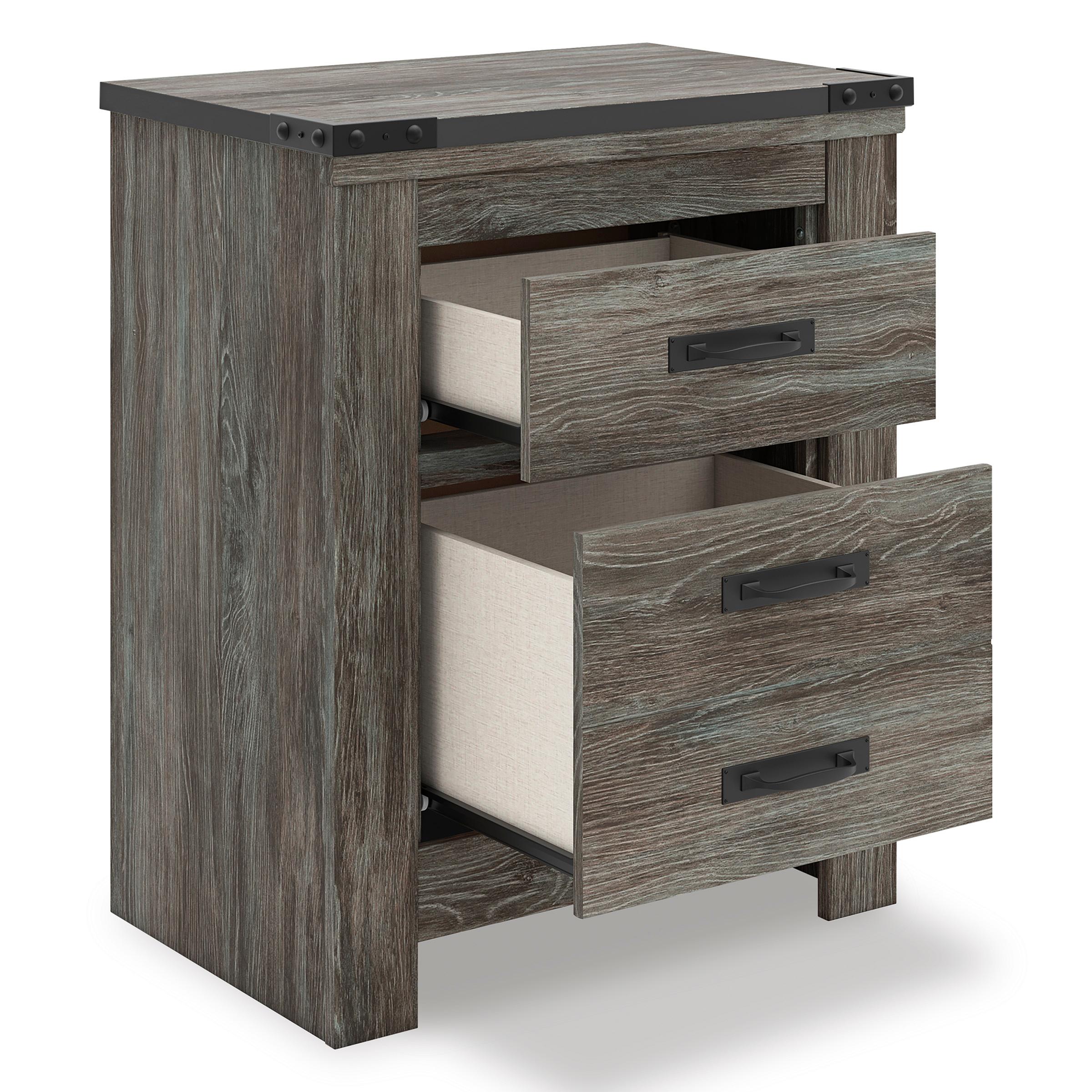 Signature Design by Ashley Frandern B4480-92 Two Drawer Night Stand - Image 2