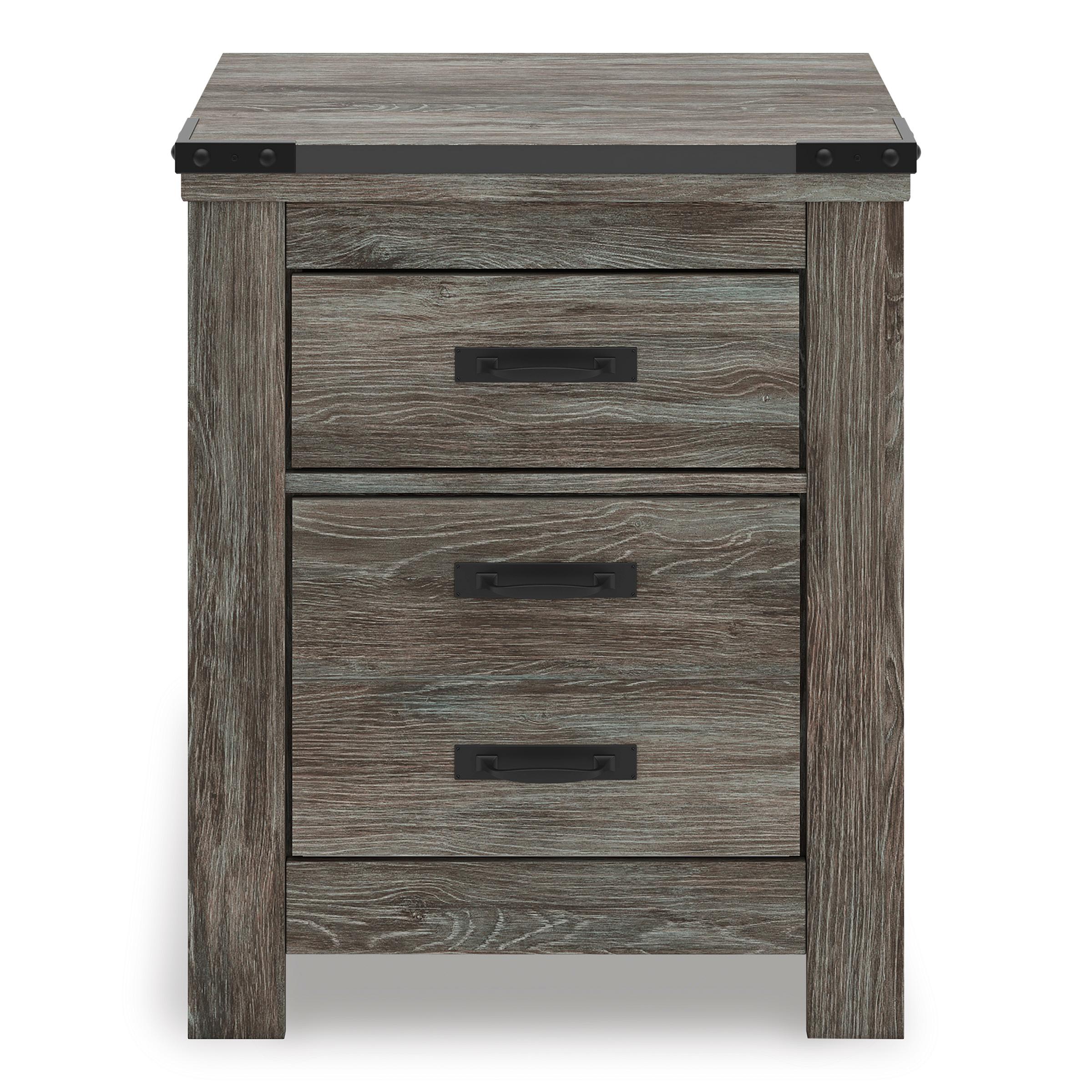 Signature Design by Ashley Frandern B4480-92 Two Drawer Night Stand - Image 3