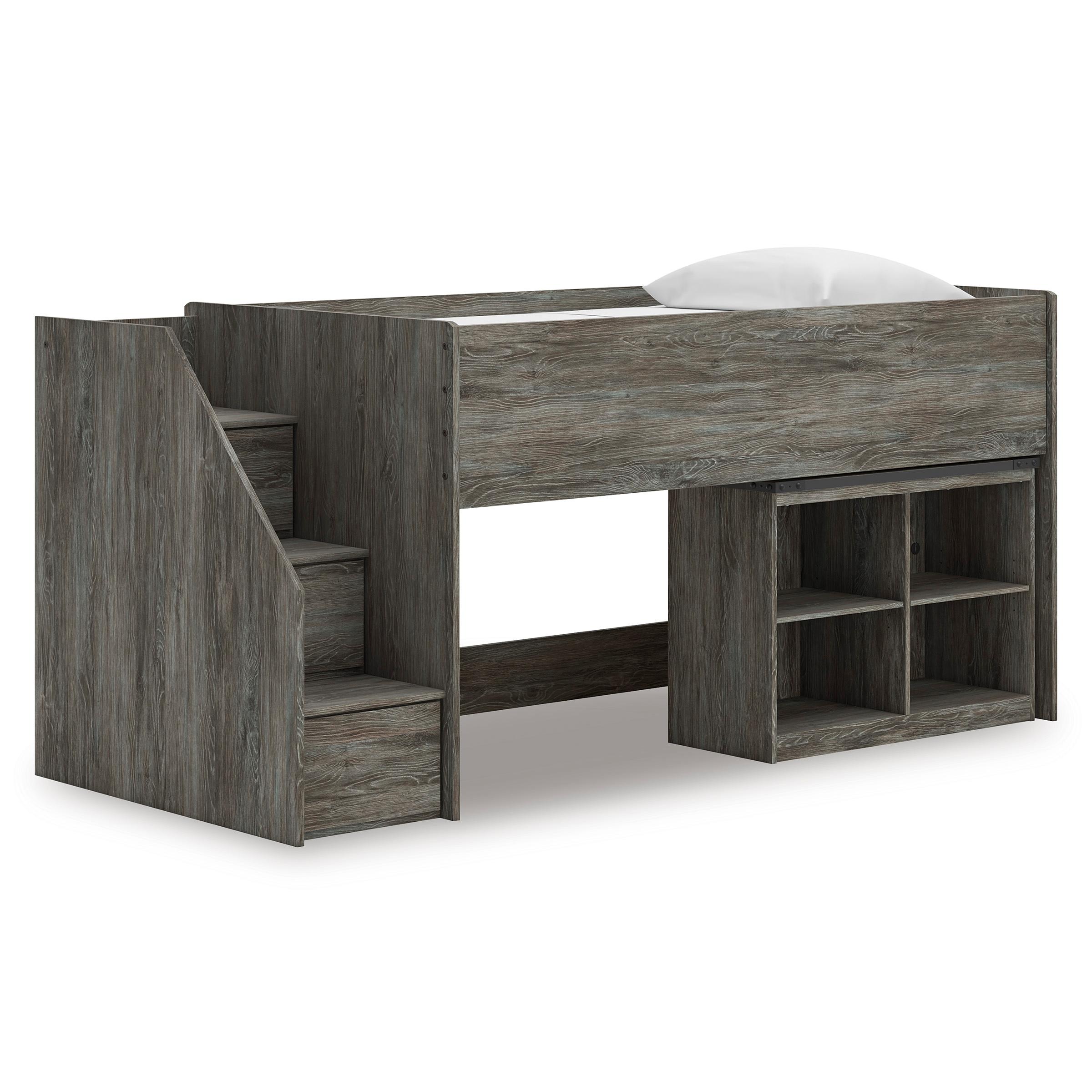 Signature Design by Ashley Frandern B4480B14 Twin Loft Bed with Bookcase Storage - Image 1