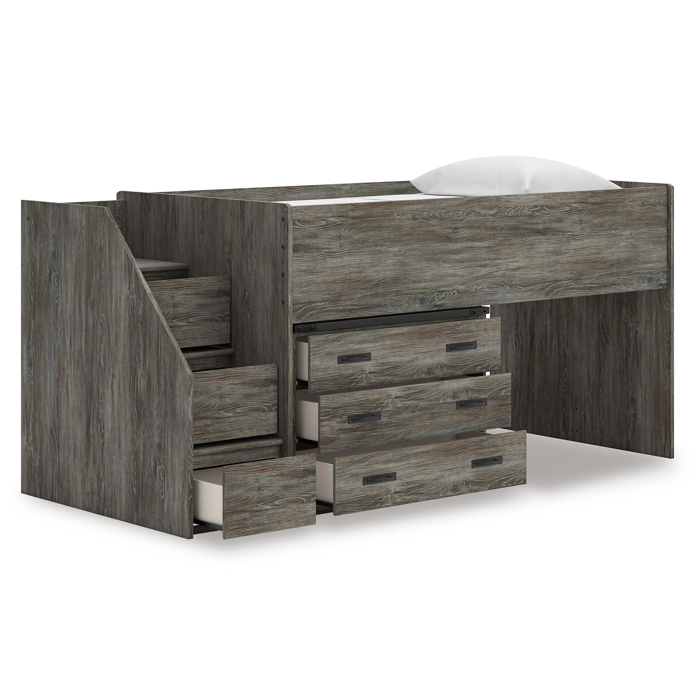 Signature Design by Ashley Frandern B4480B15 Twin Loft Bed with Drawer Storage - Image 2
