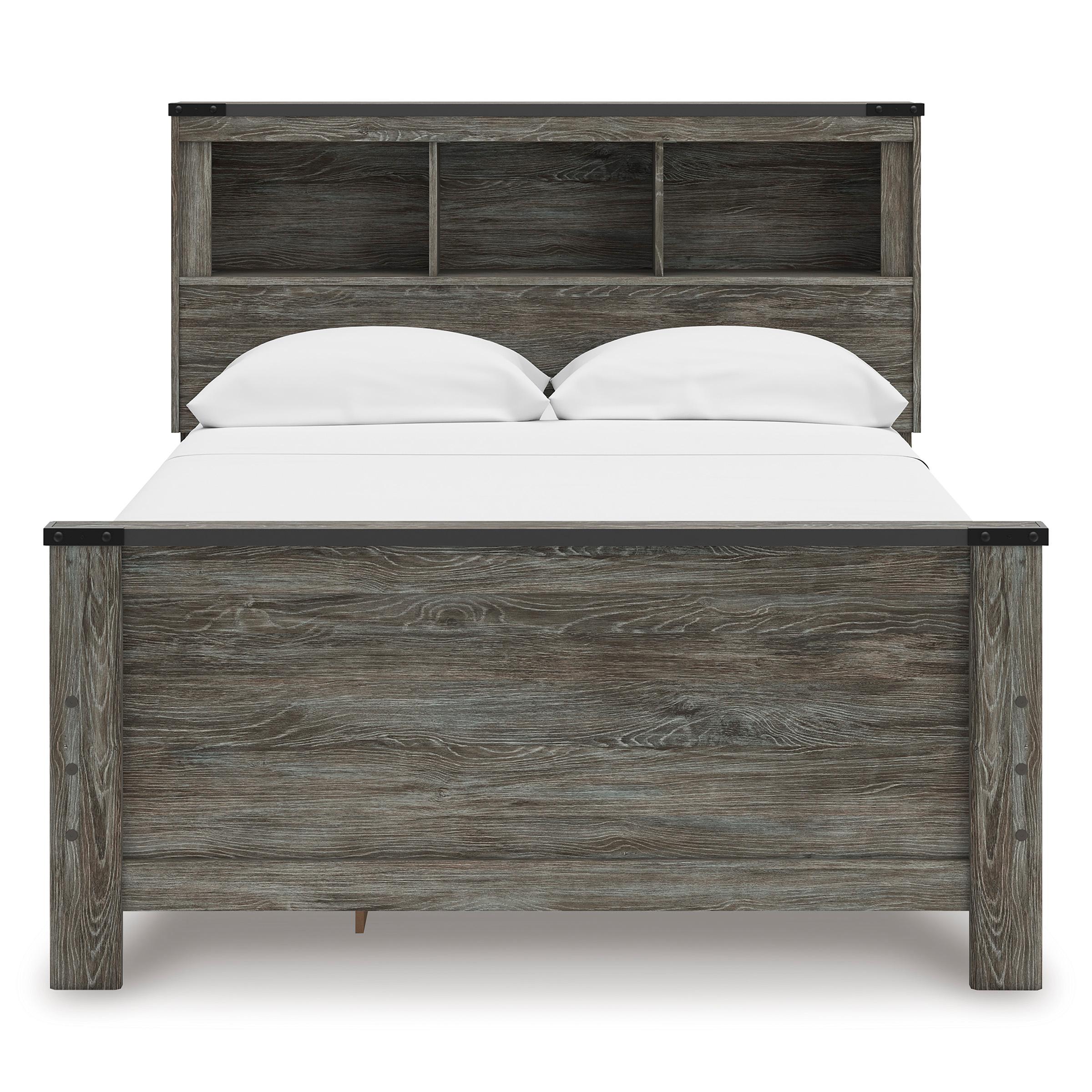 Signature Design by Ashley Frandern B4480B9 Full Bookcase Panel Bed with Storage - Image 3