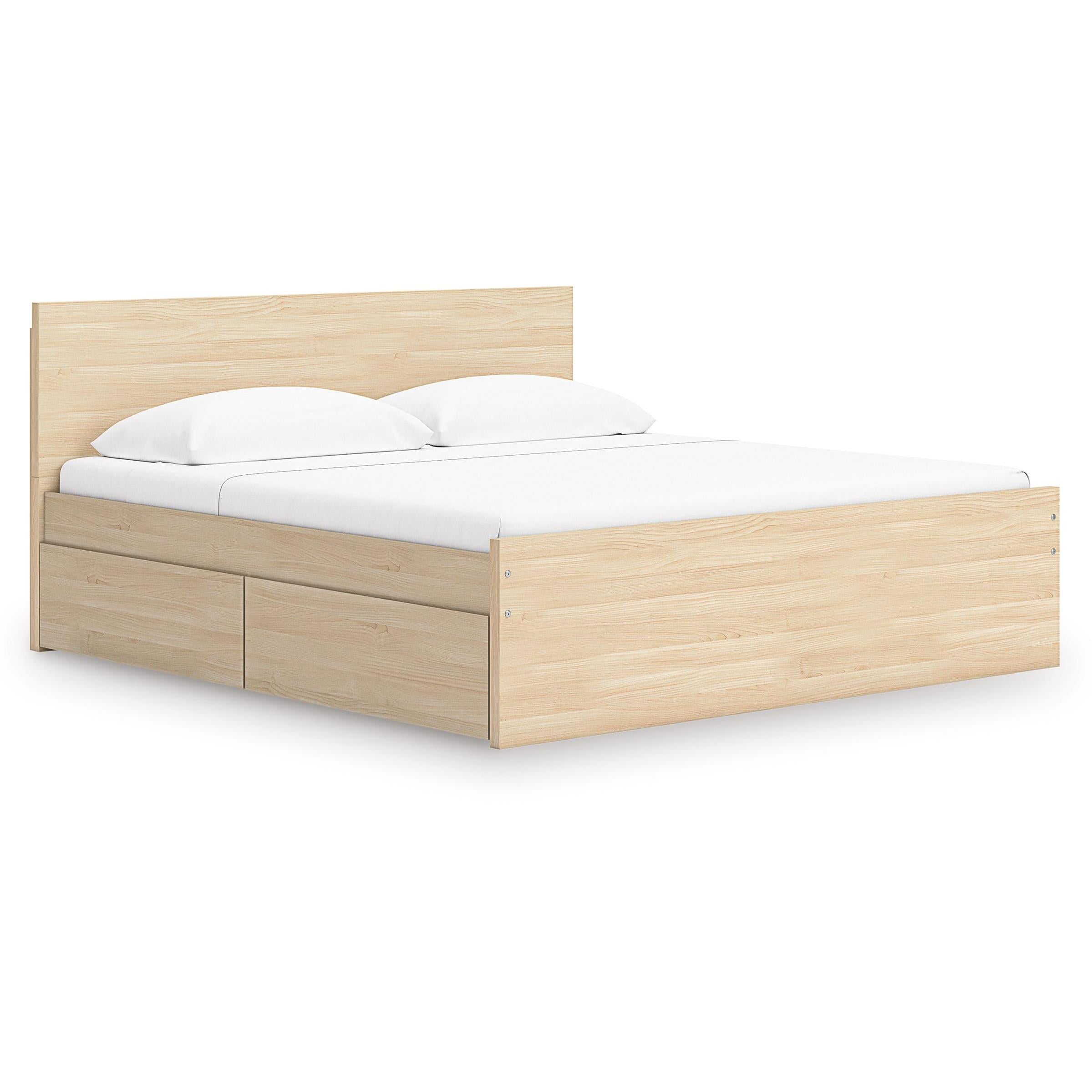 Signature Design by Ashley Onita EB9632B18 Queen Panel Platform Bed with 2 Side Storage - Image 1