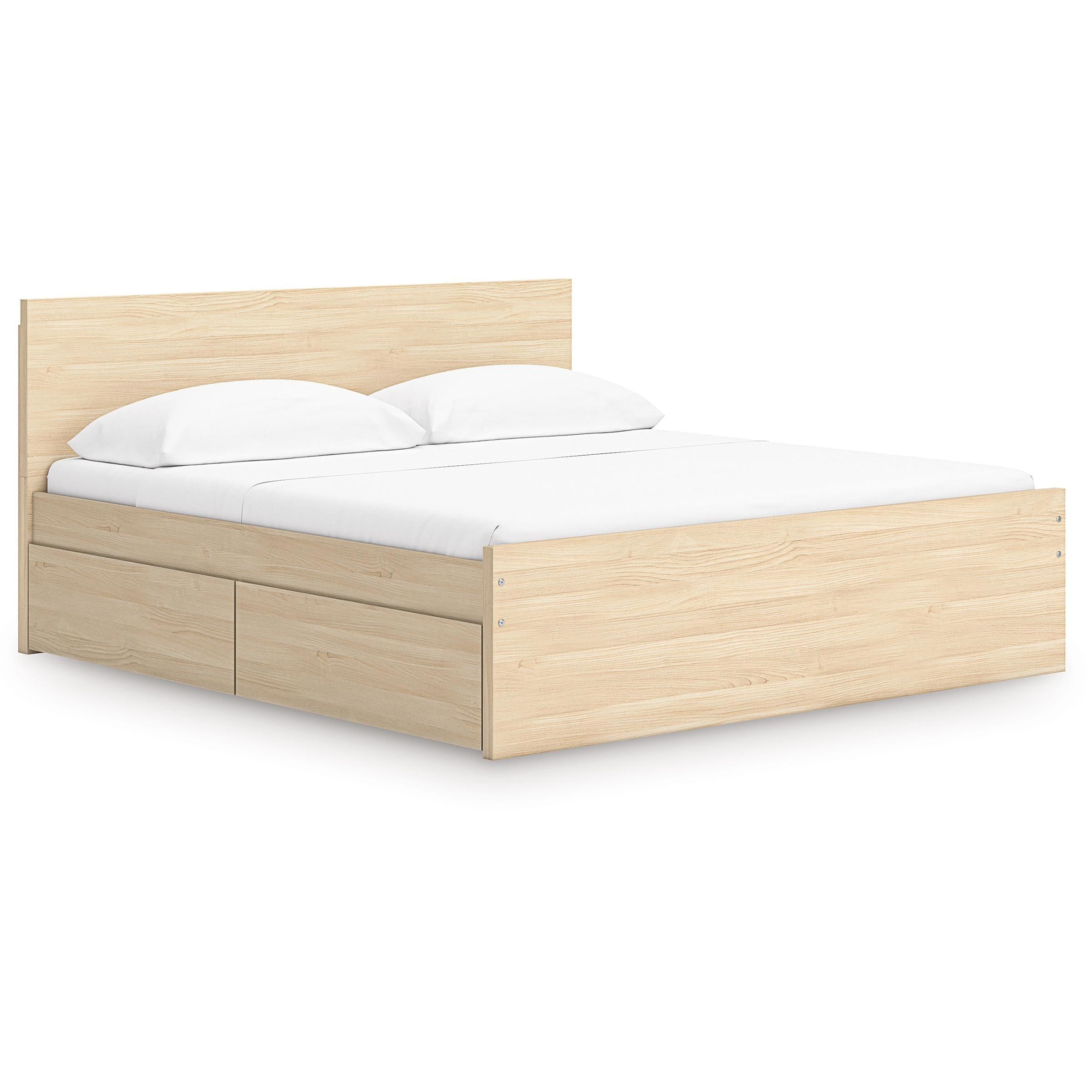 Signature Design by Ashley Onita EB9632B24 King Panel Platform Bed with 2 Side Storage - Image 1