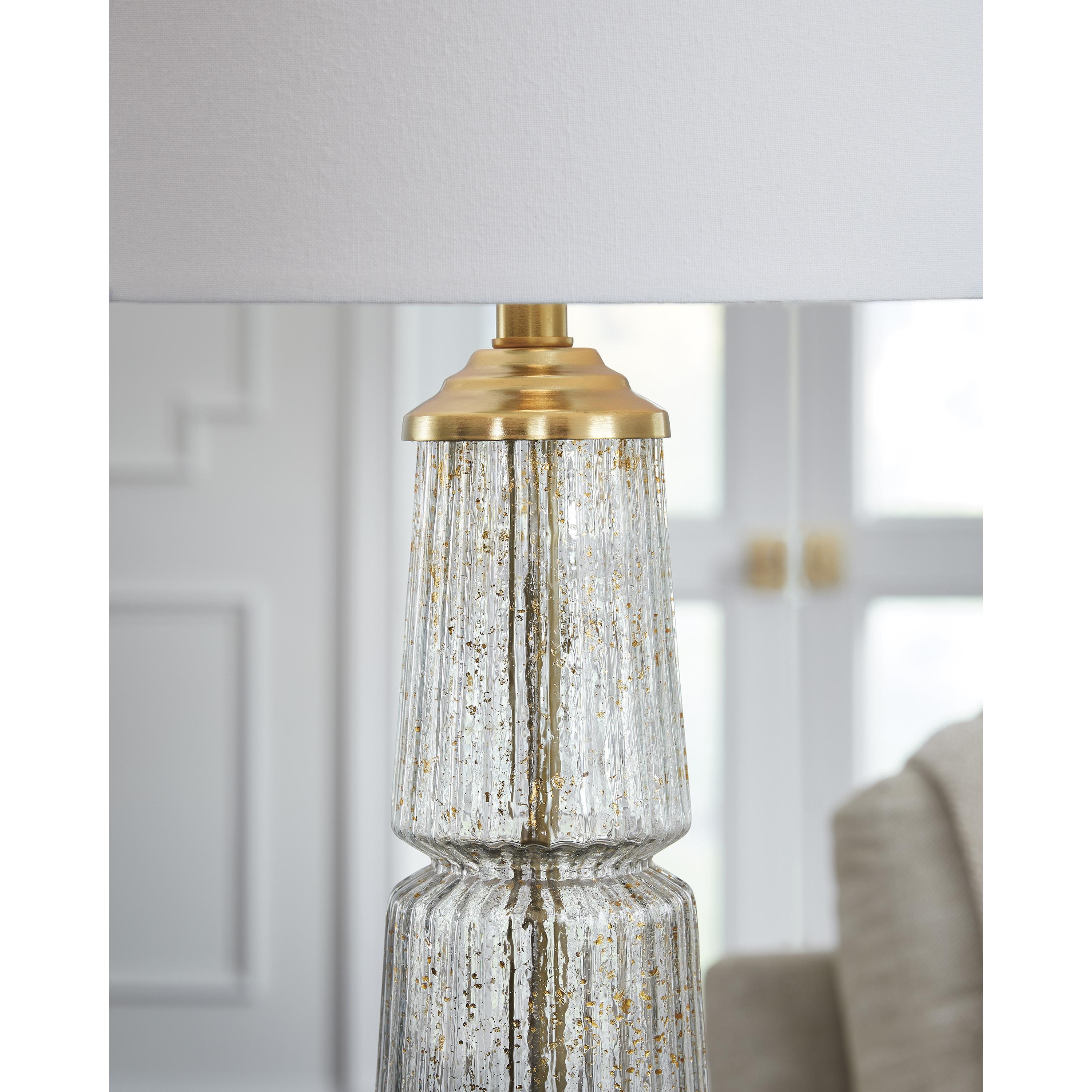 Signature Design by Ashley Bakersboro L430884 Glass Table Lamp - Image 3