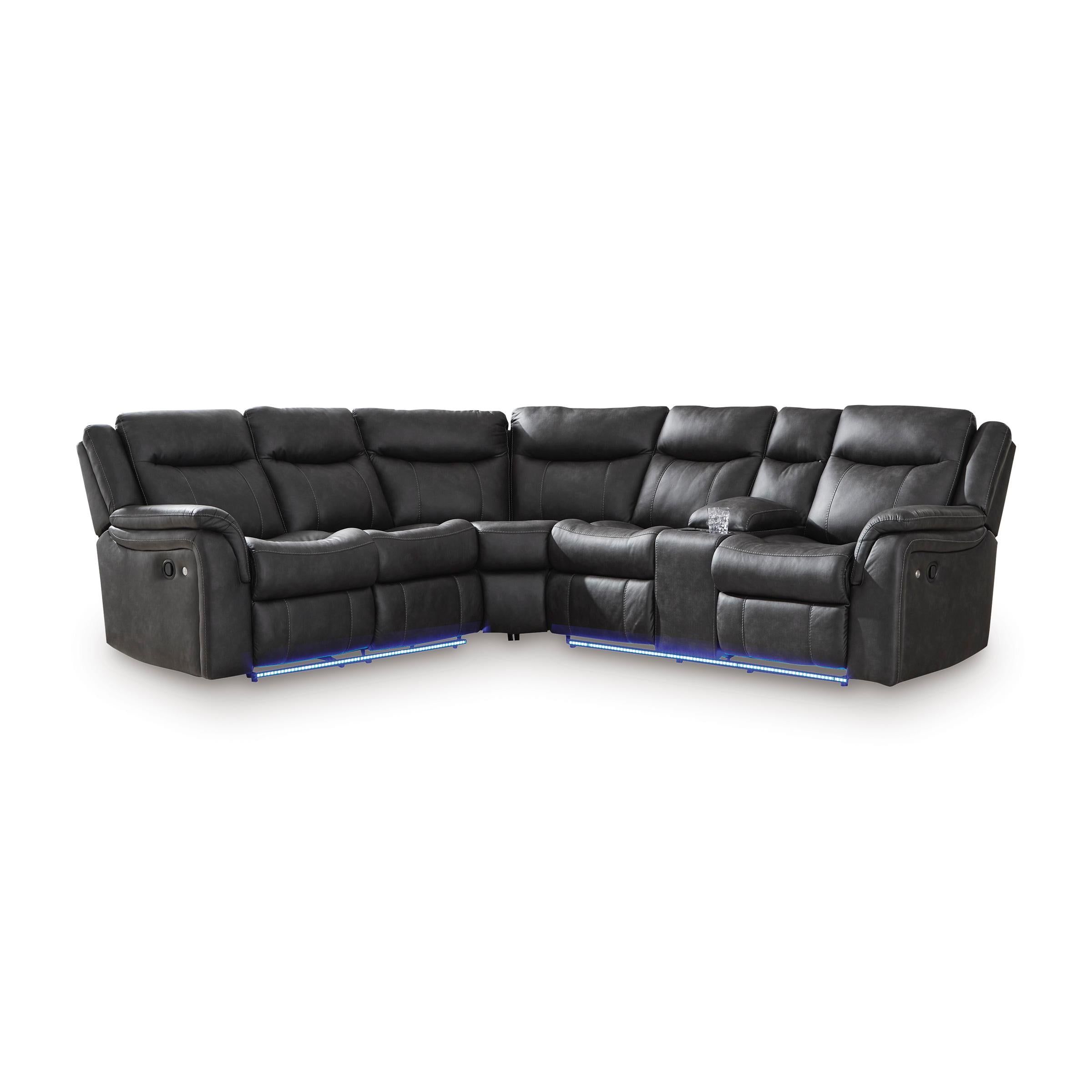 Signature Design by Ashley Sultan Meadow PC13001S1 2 pc Reclining Sectional - Image 2