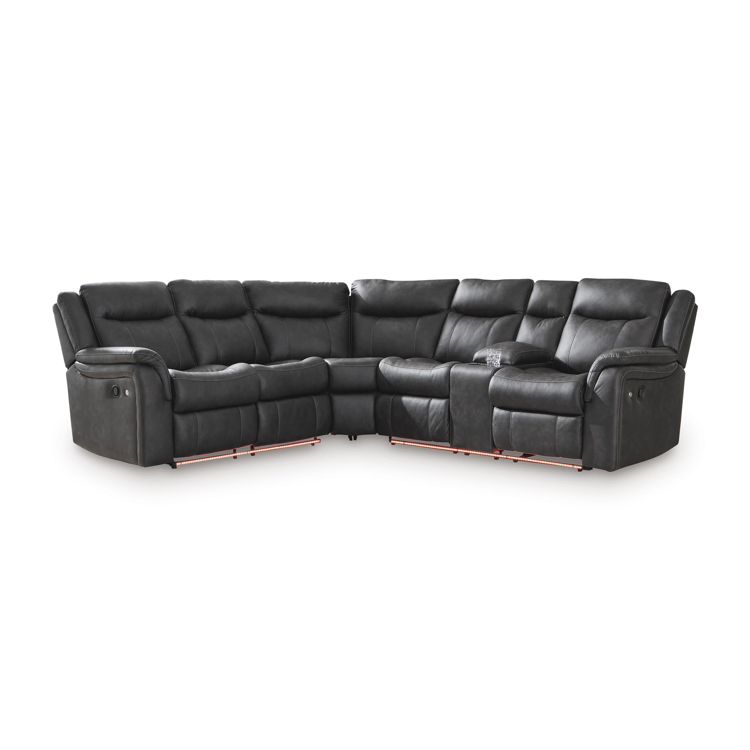 Signature Design by Ashley Sultan Meadow PC13001S1 2 pc Reclining Sectional - Image 3