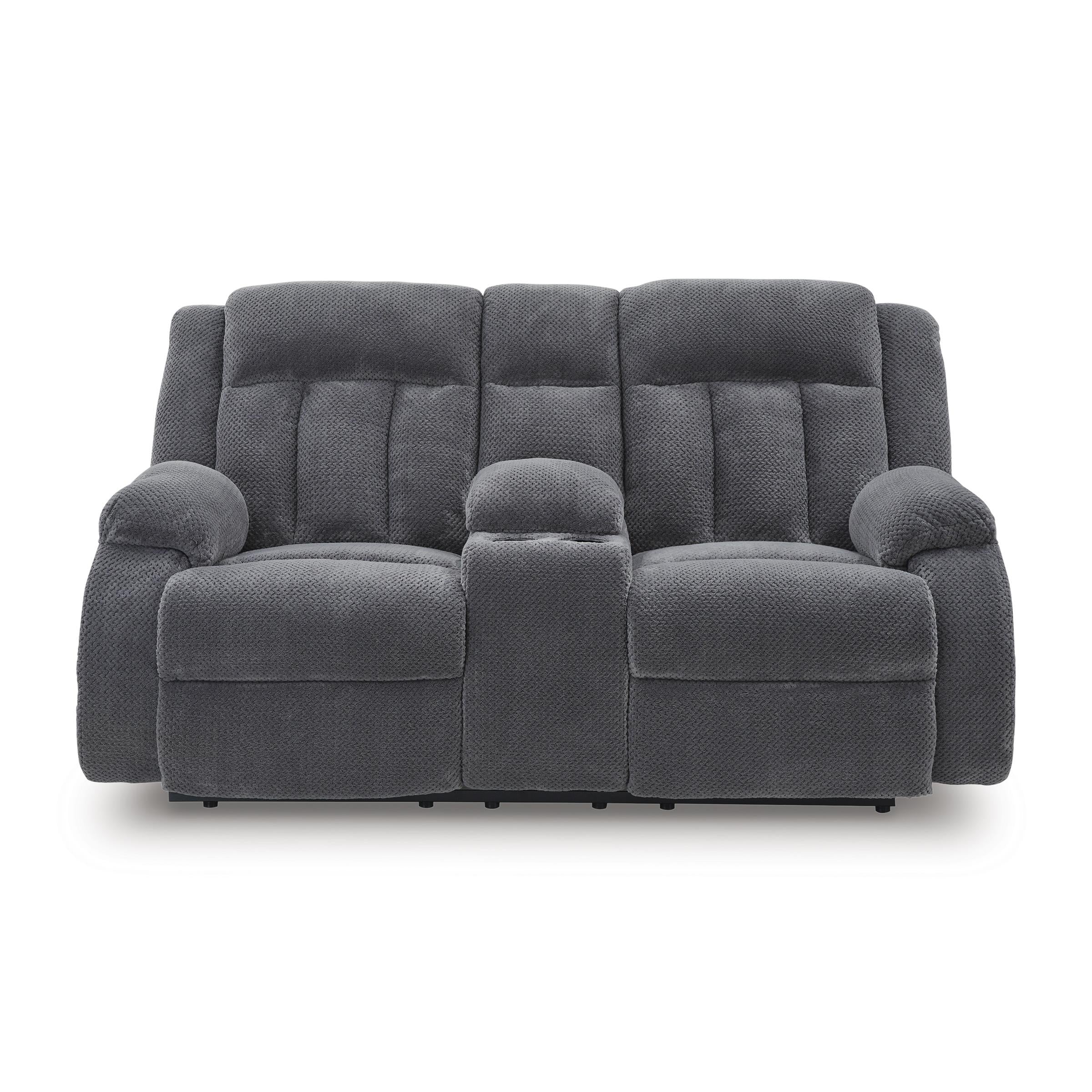 Signature Design by Ashley Observation PC2140596 Double Reclining Power Loveseat with Console - Image 3