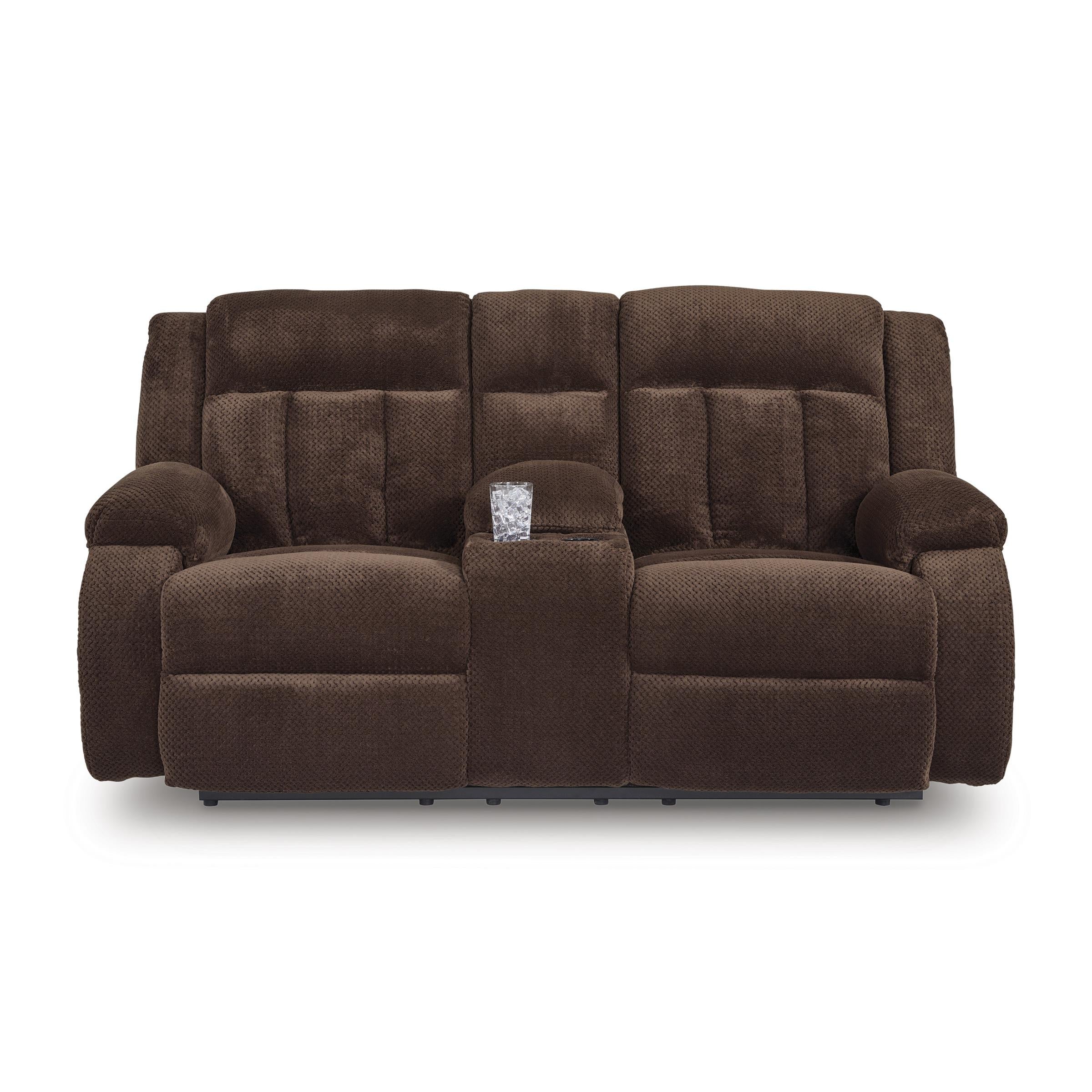 Signature Design by Ashley Free Wake PC2140696 Double Reclining Power Loveseat with Console - Image 2