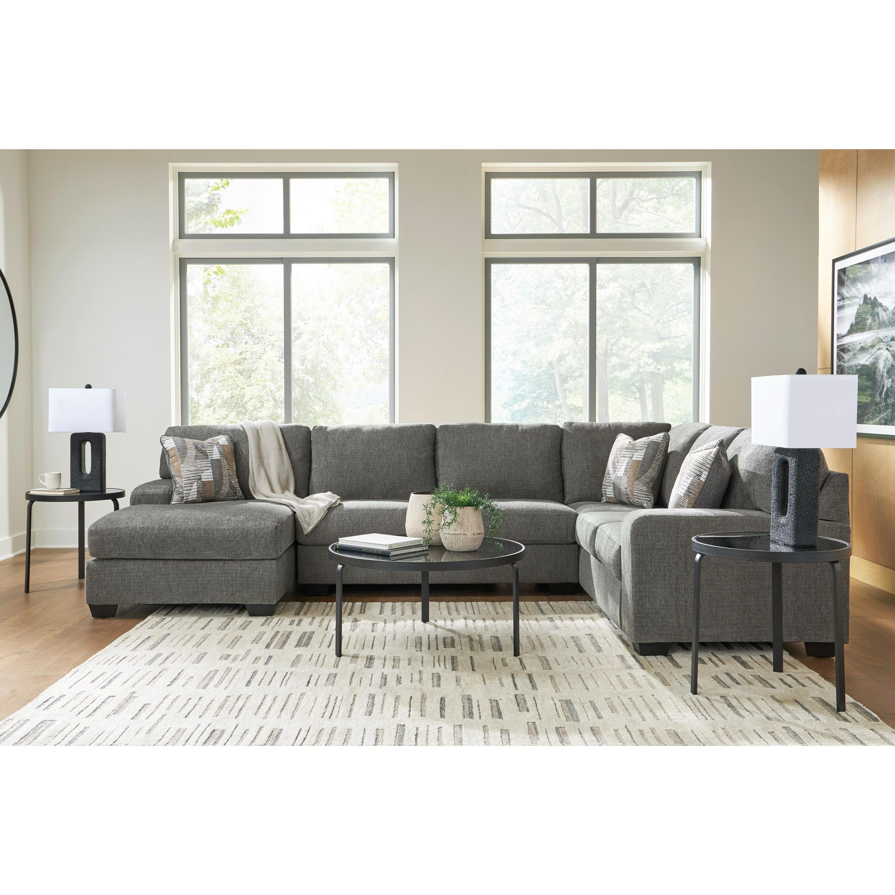Signature Design by Ashley Clarington PC48405S1 3 pc Sectional with Chaise - Image 3