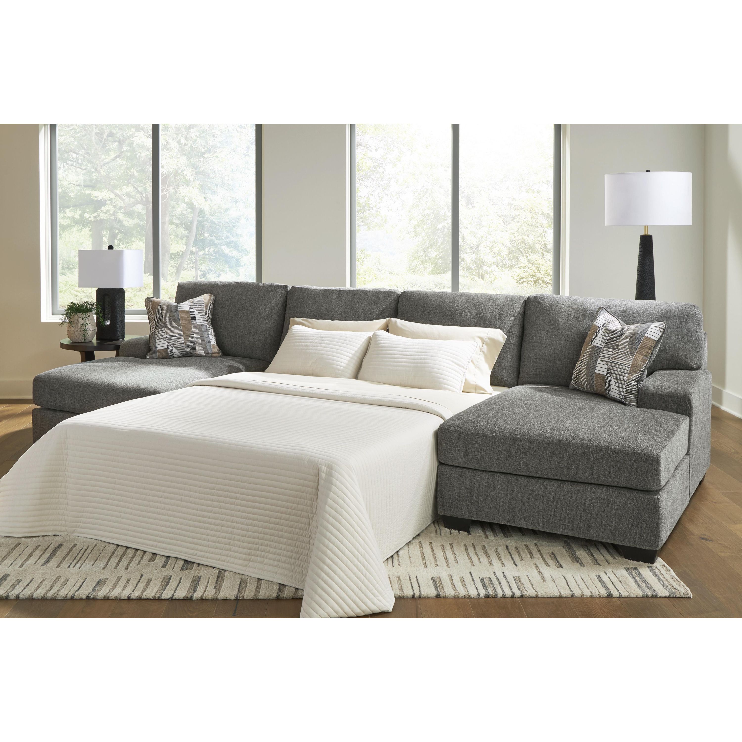 Signature Design by Ashley Clarington PC48405S7 3 pc Sleeper Sectional with Double Chaise - Image 3