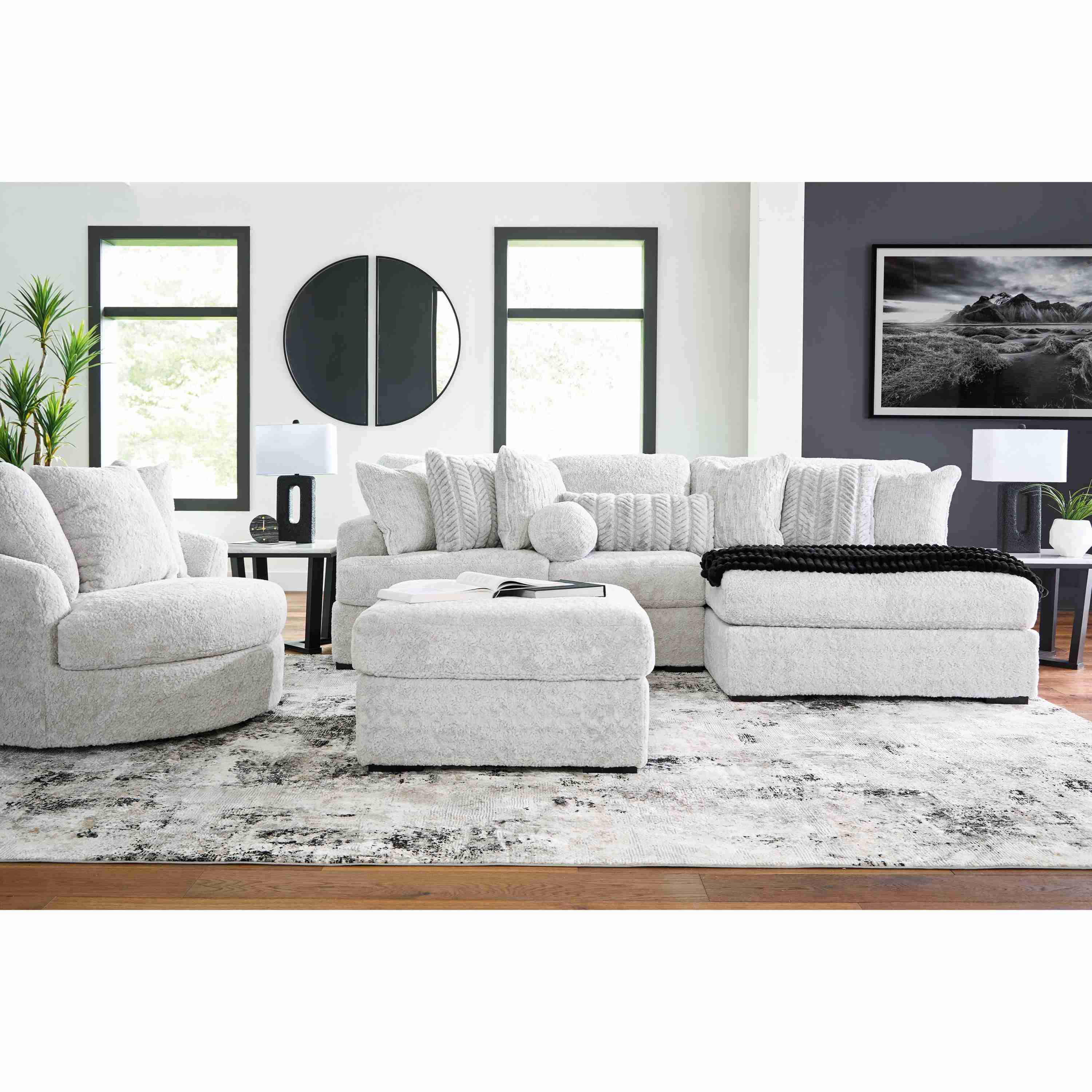 Signature Design by Ashley Cuddle Plush PC59106S1 3 pc Sectional with Chaise - Image 3