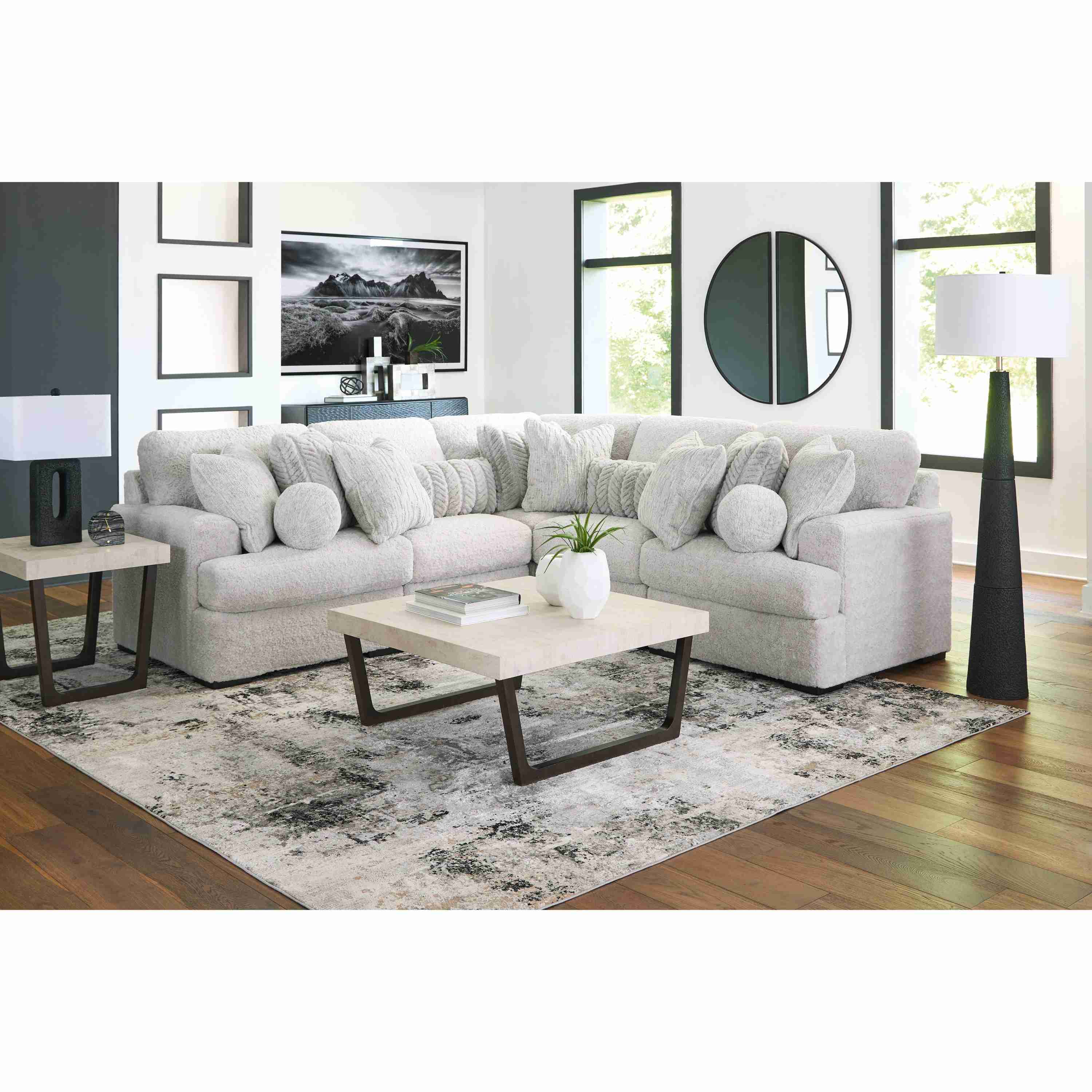 Signature Design by Ashley Cuddle Plush PC59106S2 5 pc Sectional - Image 3