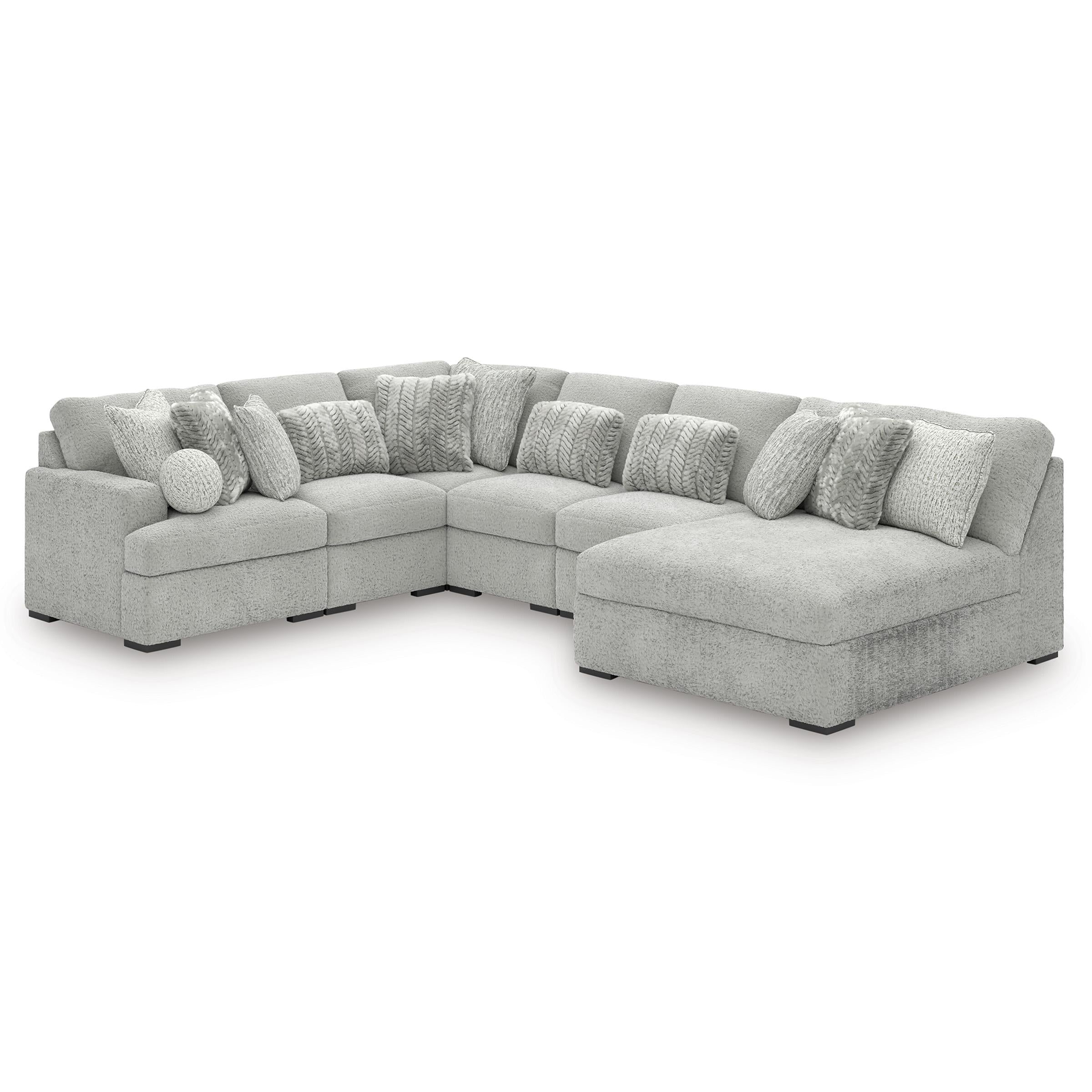 Signature Design by Ashley Cuddle Plush PC59106S3 6 pc Sectional with Chaise - Image 1