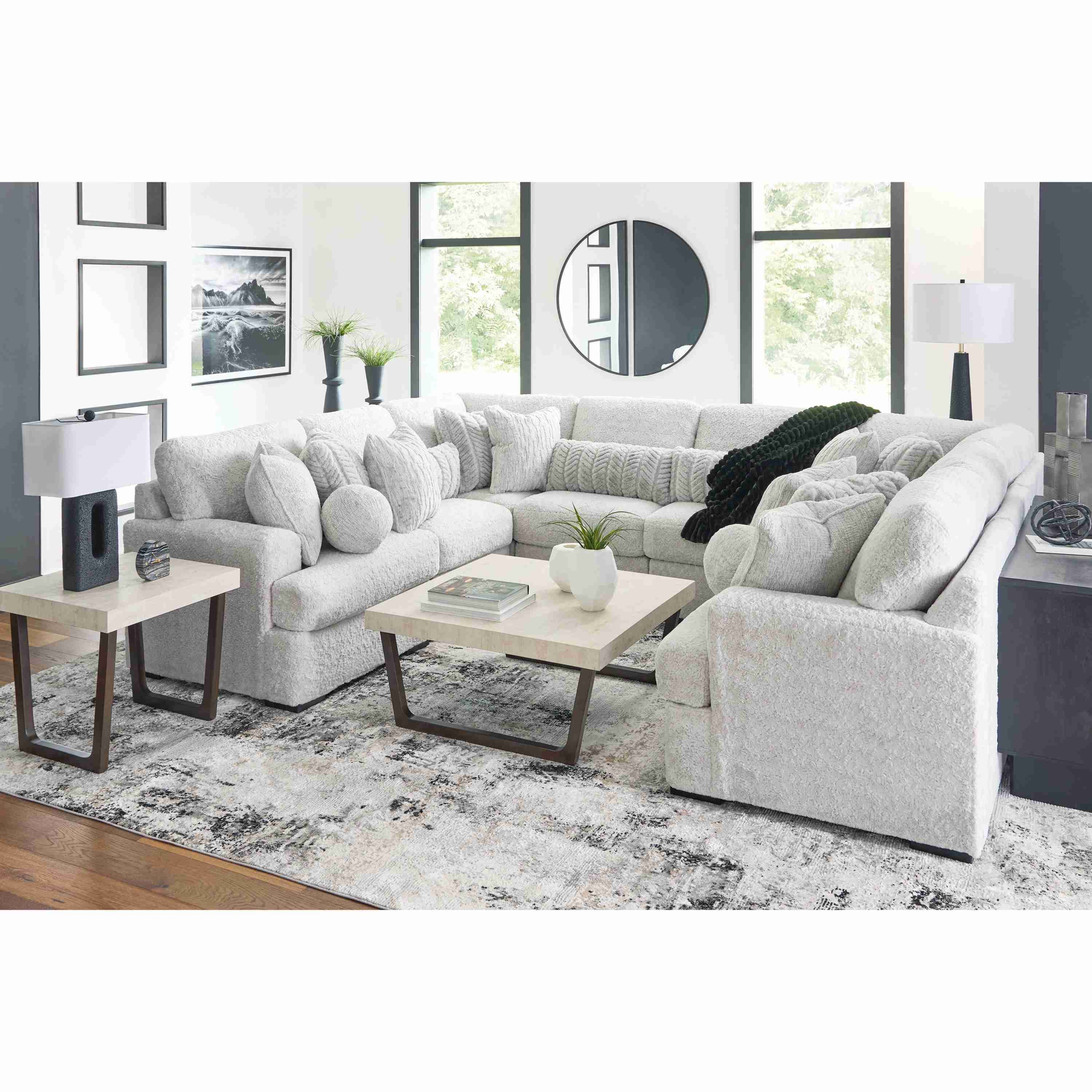 Signature Design by Ashley Cuddle Plush PC59106S6 8 pc Sectional - Image 3