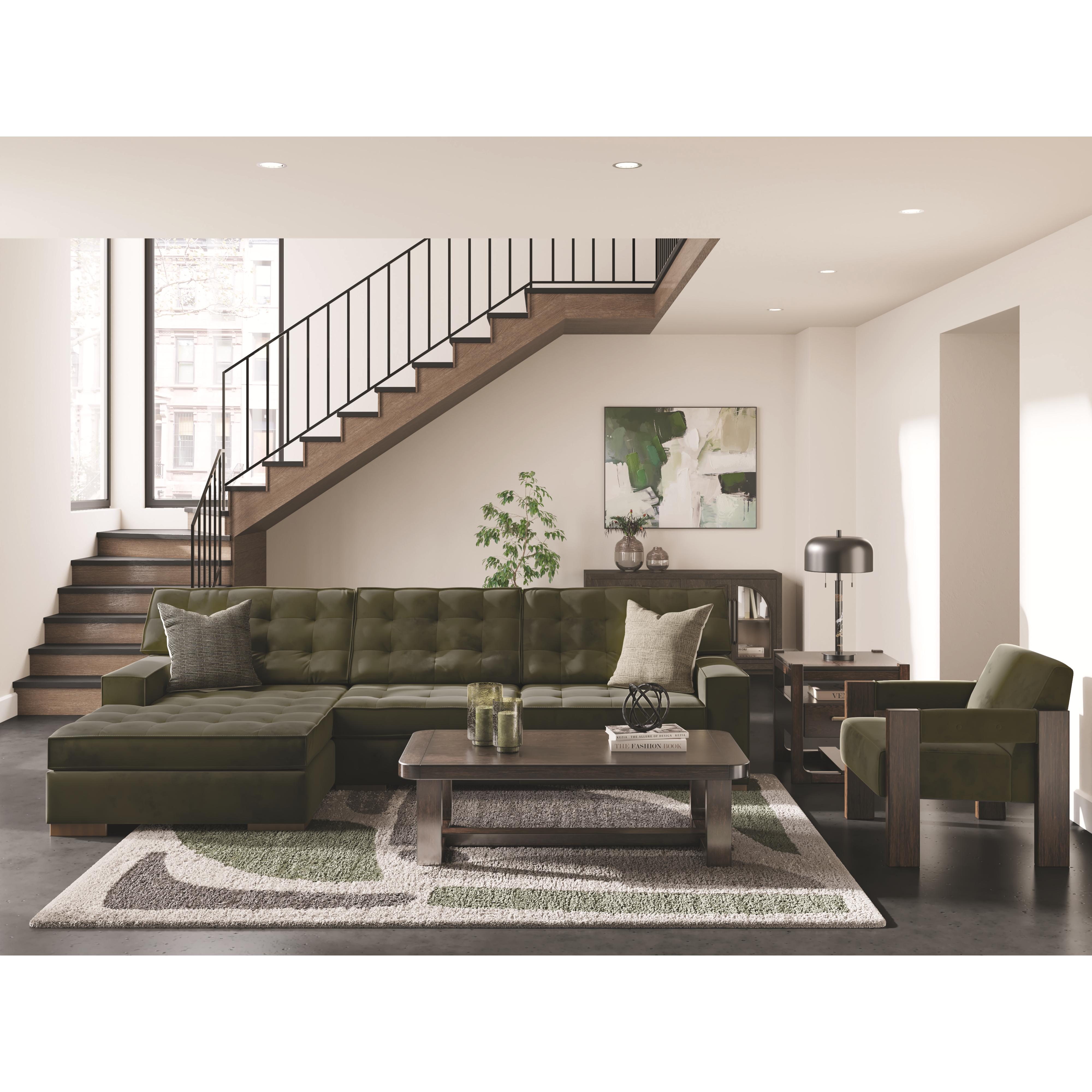 Signature Design by Ashley Caspian-Town PC61702S1 2 pc Sectional with Chaise - Image 3