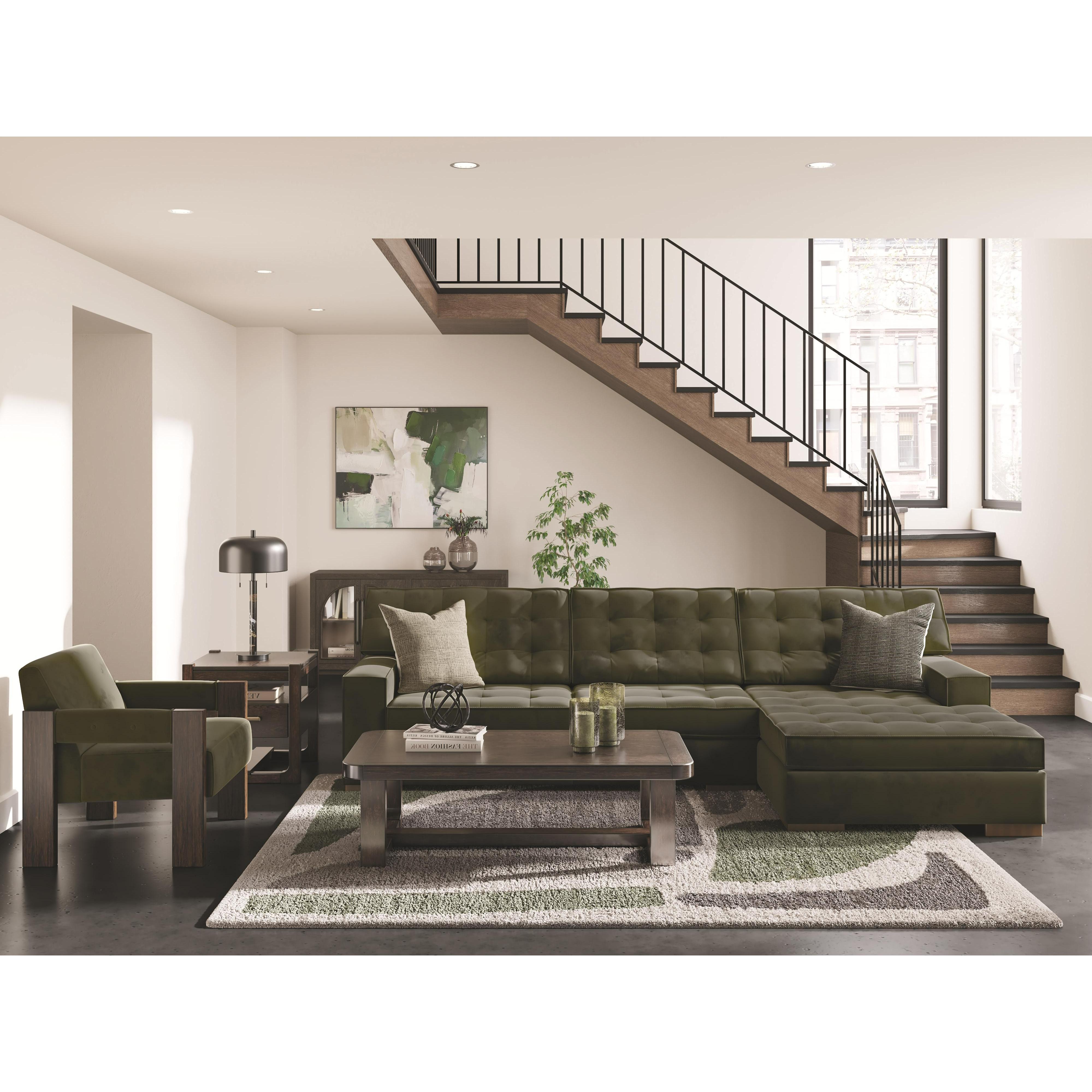 Signature Design by Ashley Caspian-Town PC61702S2 2 pc Sectional with Chaise - Image 3