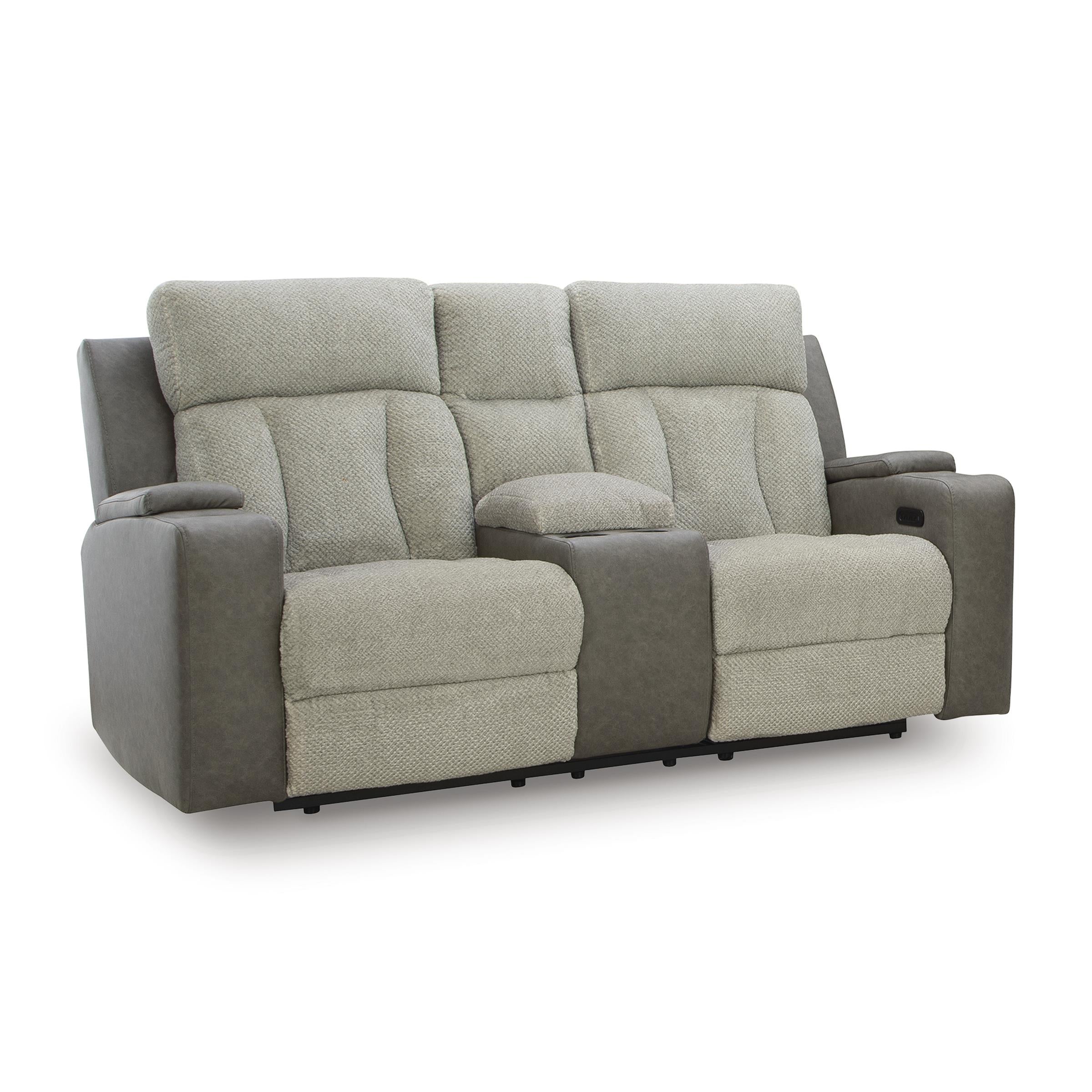 Signature Design by Ashley WhipLash PC6320418 Power Reclining Loveseat with Console and Adjustable Headrest