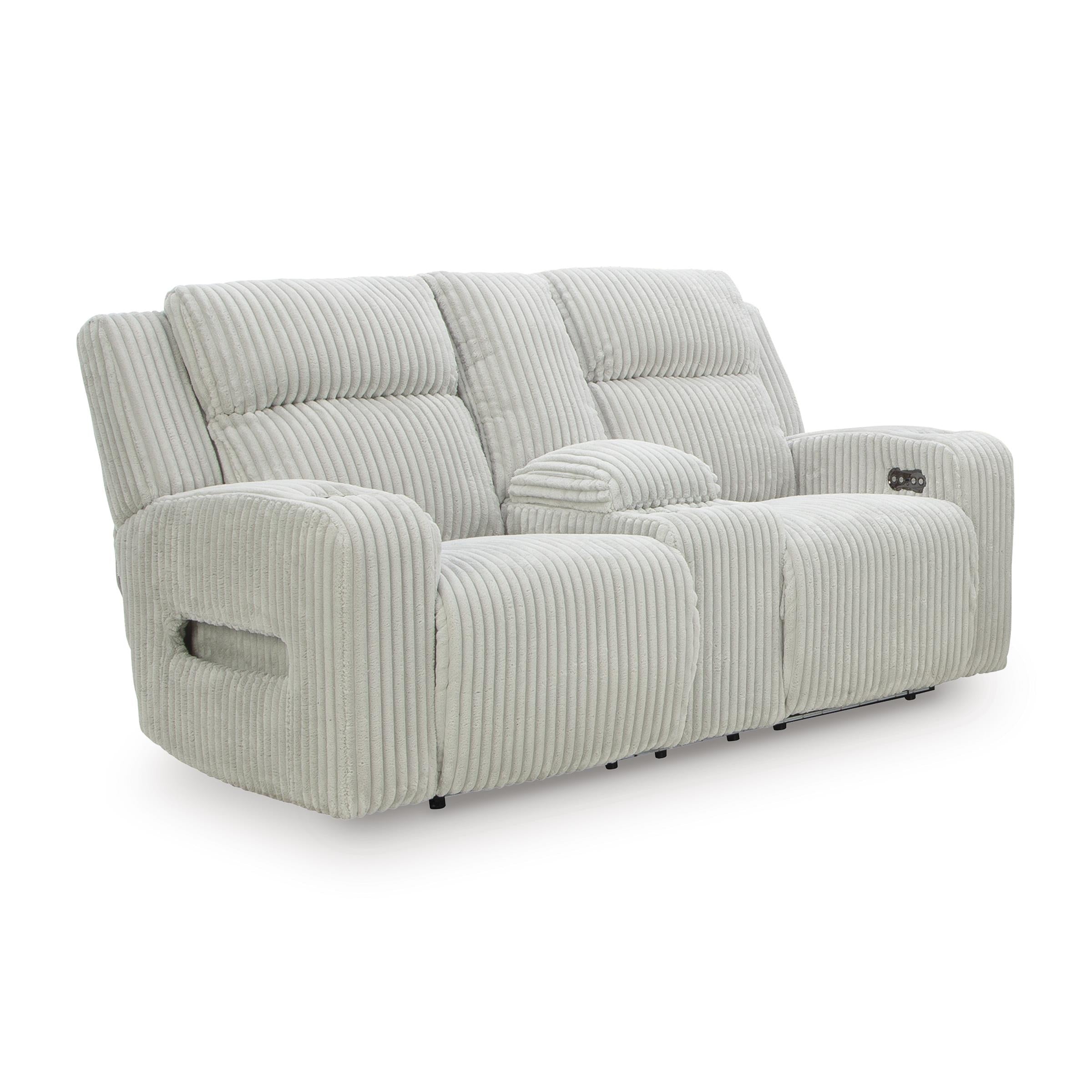 Signature Design by Ashley Forest Lake PC6420318 Power Reclining Loveseat with Console and Adjustable Headrest - Image 1