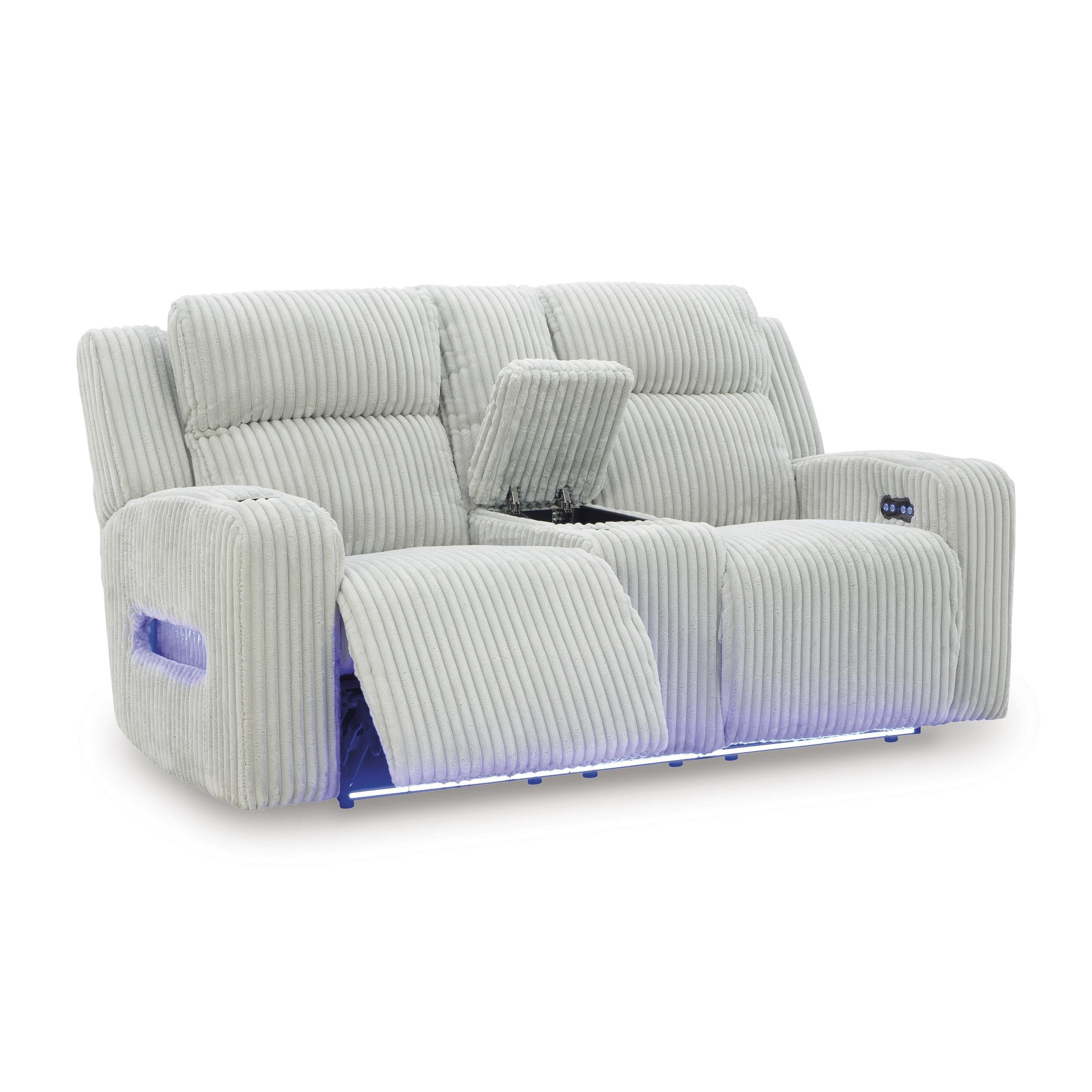 Signature Design by Ashley Forest Lake PC6420318 Power Reclining Loveseat with Console and Adjustable Headrest - Image 2