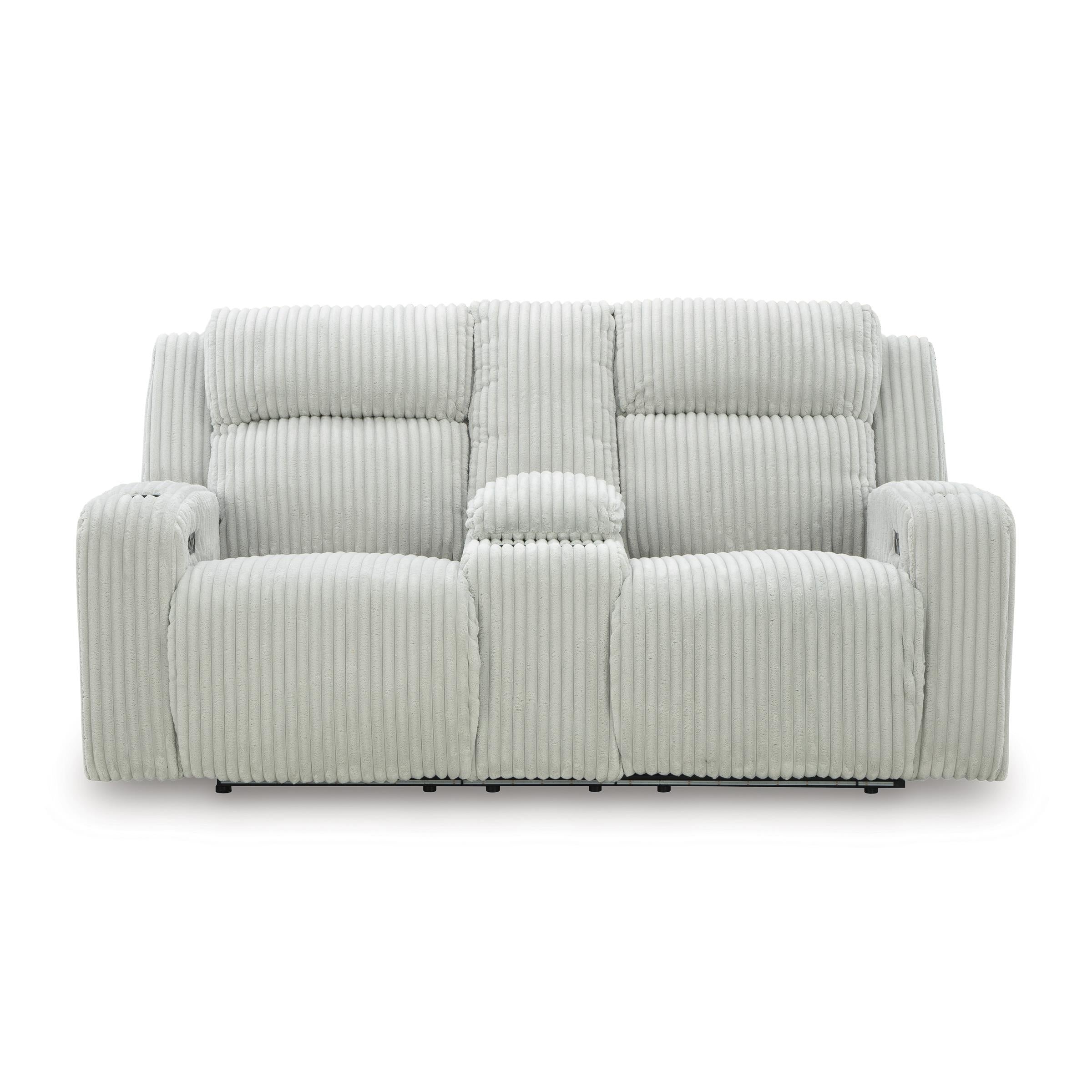 Signature Design by Ashley Forest Lake PC6420318 Power Reclining Loveseat with Console and Adjustable Headrest - Image 3