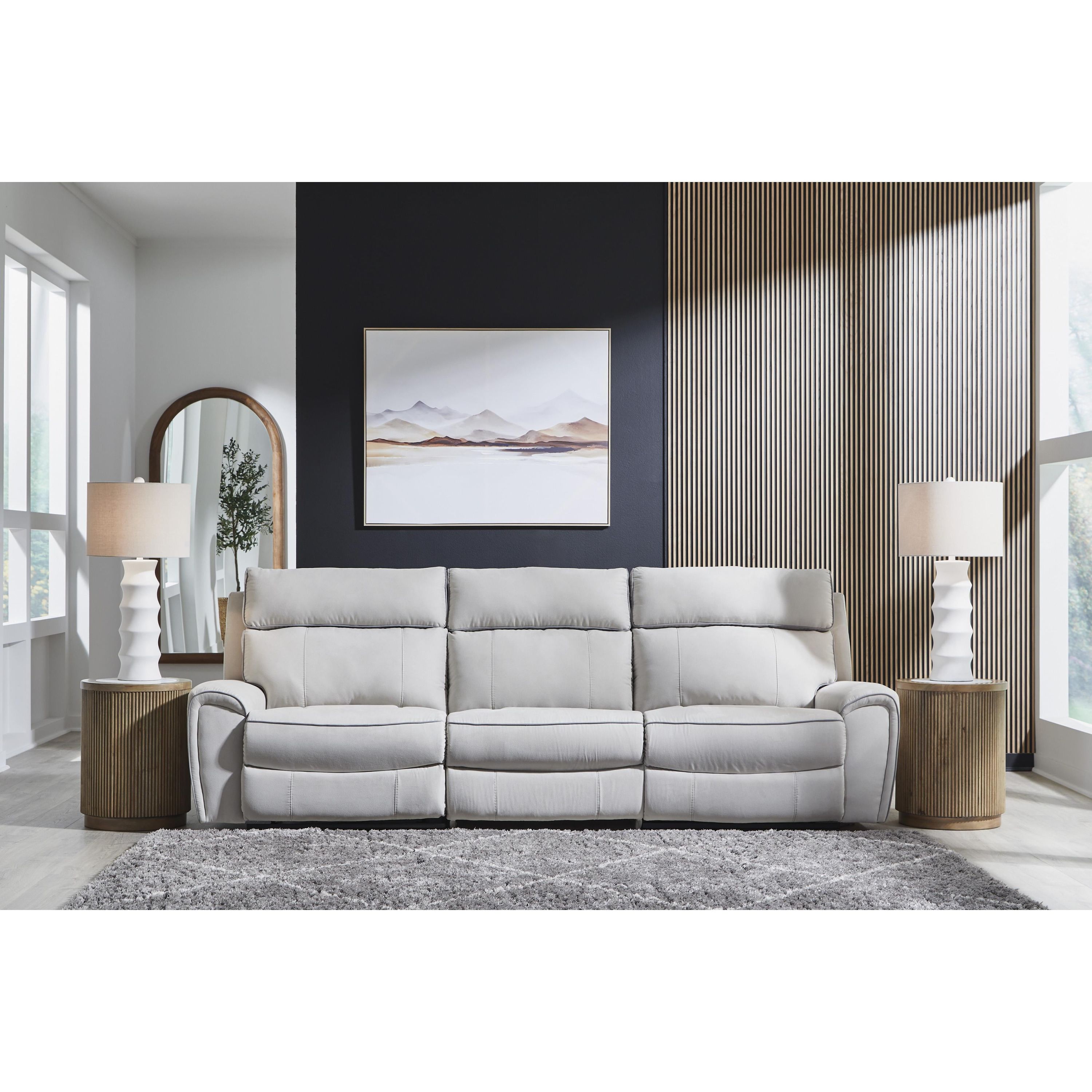 Signature Design by Ashley Social Pointe PC98802S1 3 pc Power Reclining Sectional - Image 2