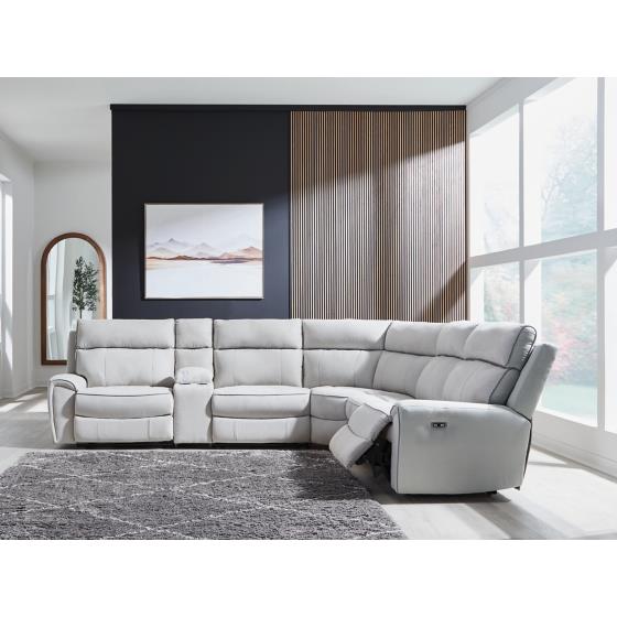 Signature Design by Ashley Social Pointe PC98802S10 6 pc Power Reclining Sectional - Image 2