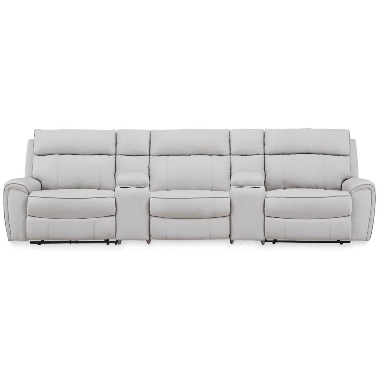 Signature Design by Ashley Social Pointe PC98802S14 5 pc Power Reclining Sectional
