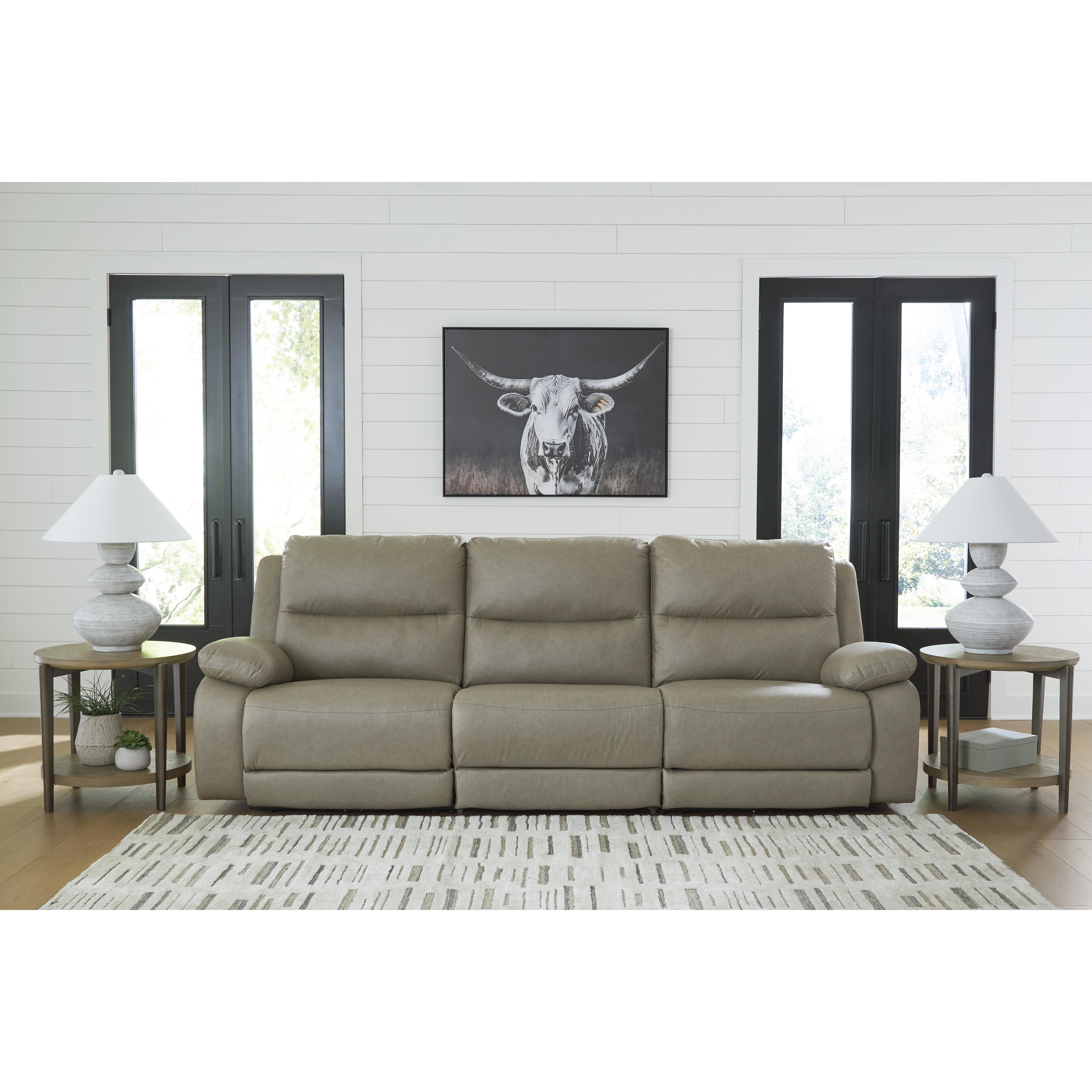 Signature Design by Ashley Narwhal Place PC99201S1 3 pc Power Reclining Sectional - Image 2