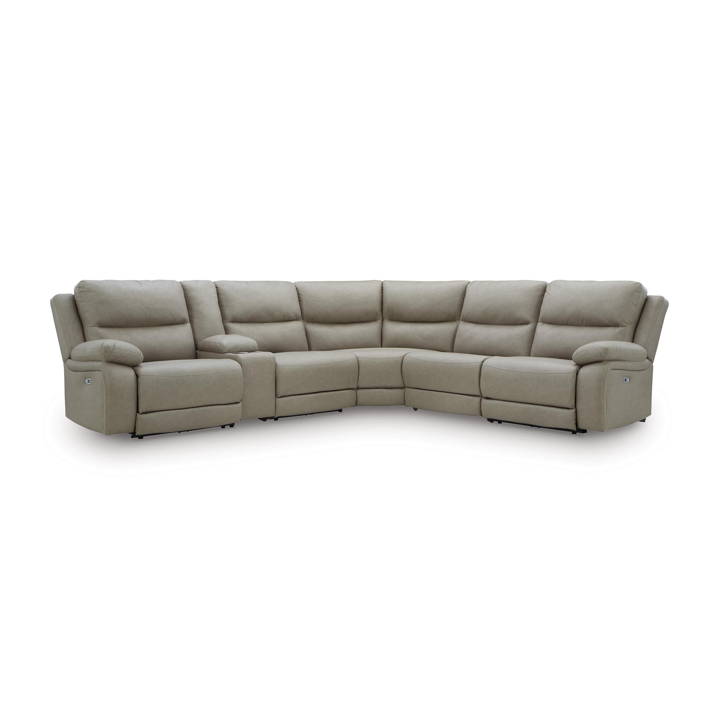 Signature Design by Ashley Narwhal Place PC99201S36 6 pc Reclining Sectional with Storage Console - Image 1