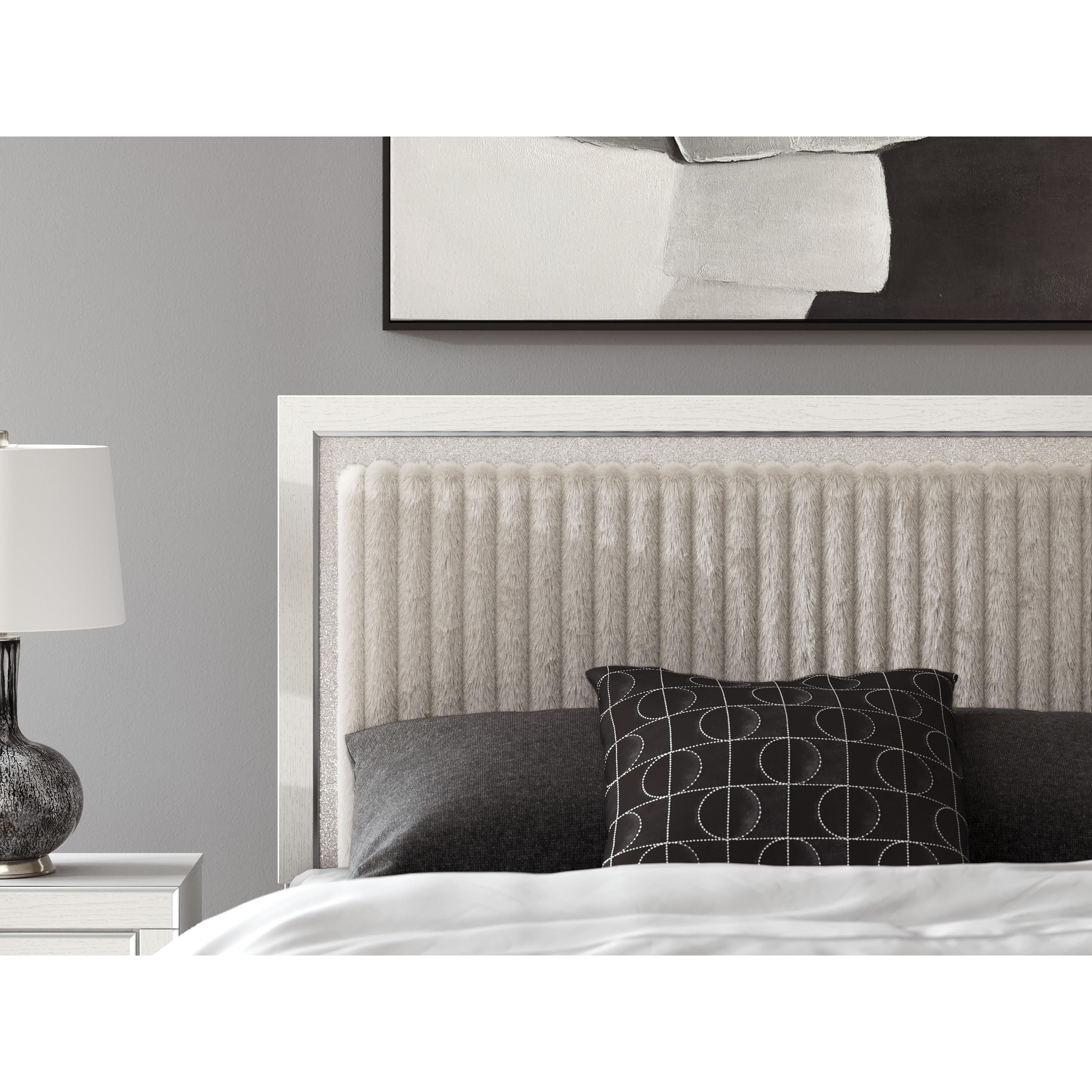 Signature Design by Ashley Zuraleus PCB3381-57 Queen Upholstered Panel Headboard - Image 3