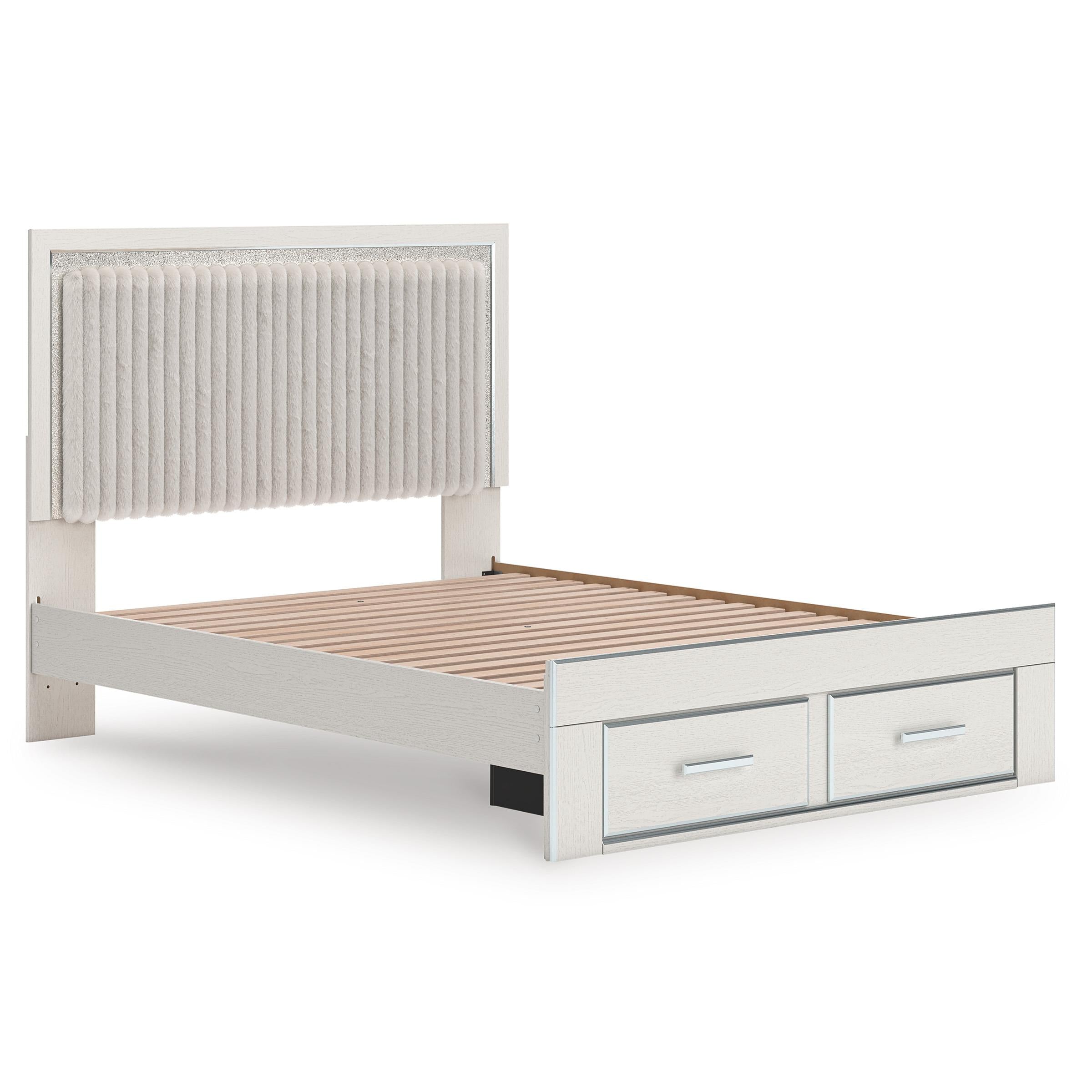 Signature Design by Ashley Zuraleus PCB3381B4 Queen Upholstered Panel Storage Bed - Image 3