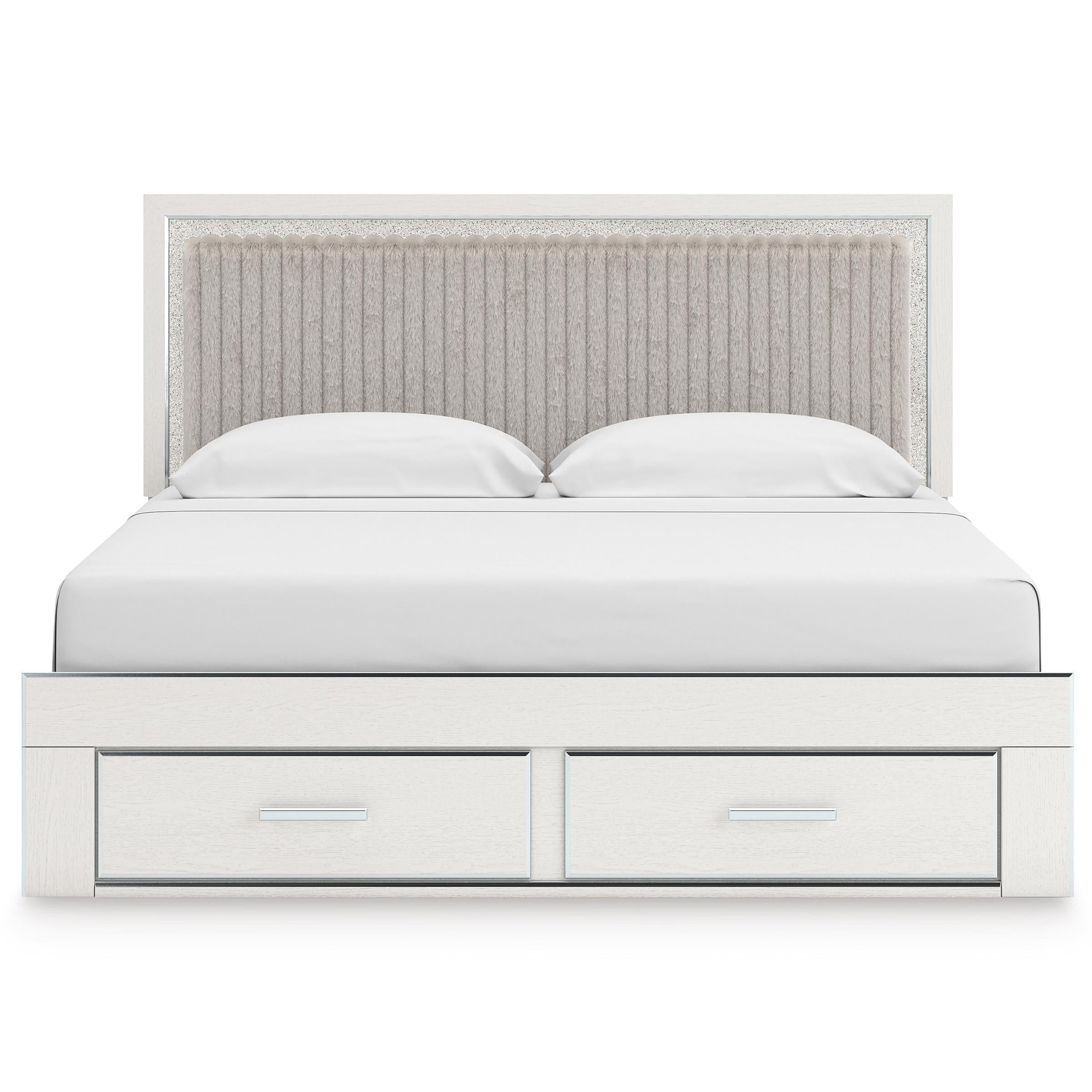 Signature Design by Ashley Zuraleus PCB3381B9 King Upholstered Panel Storage Bed - Image 2