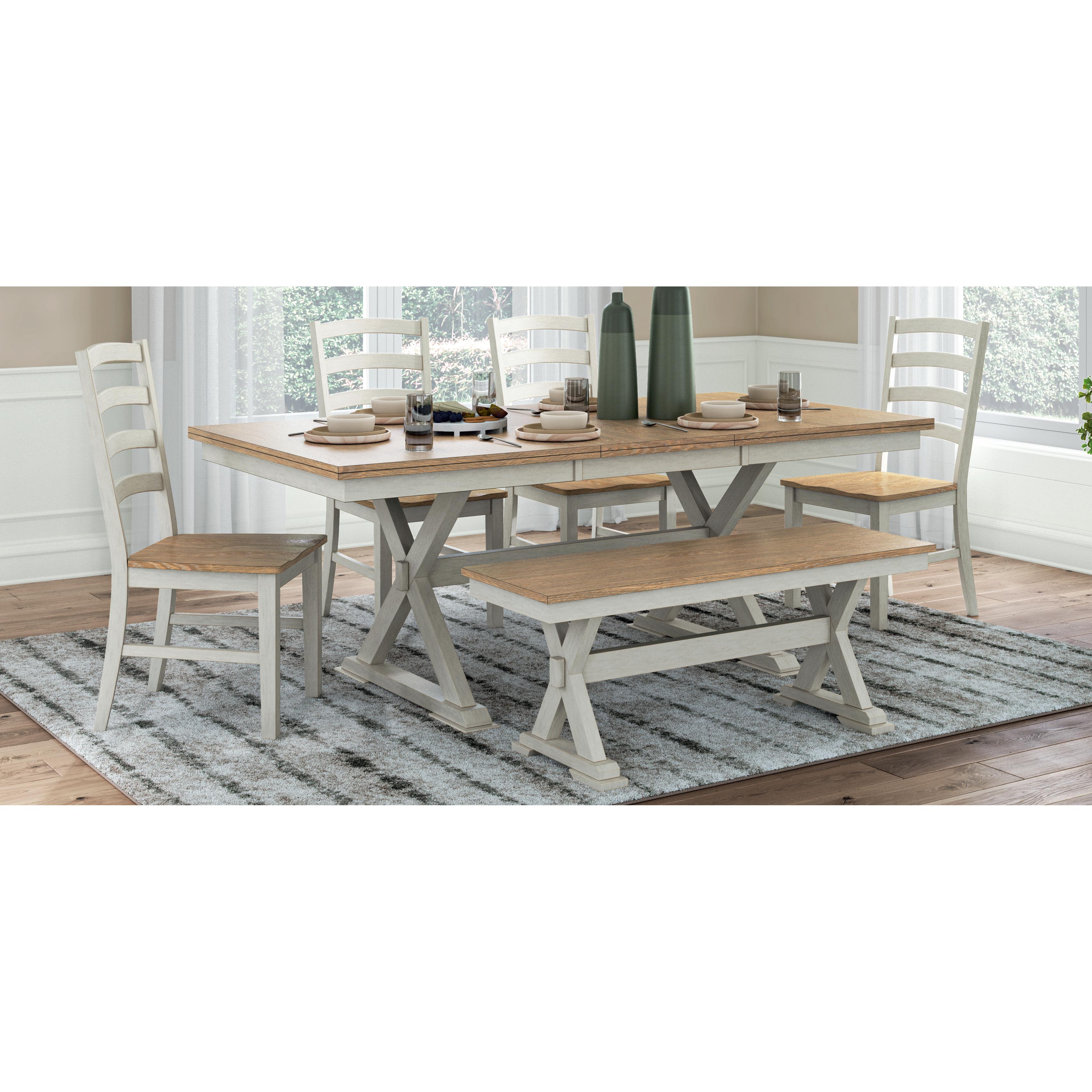 Signature Design by Ashley Purlaney PCD627-35 Rectangular Dining Room Butterfly Extension Table - Image 3