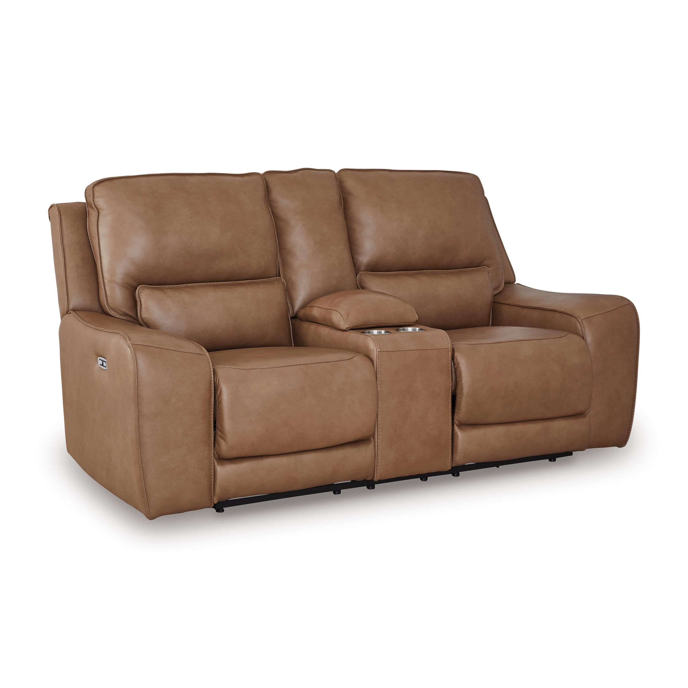 Signature Design by Ashley DeepWakes PCU6260618 Power Reclining Loveseat with Console and Adjustable Headrest - Image 1