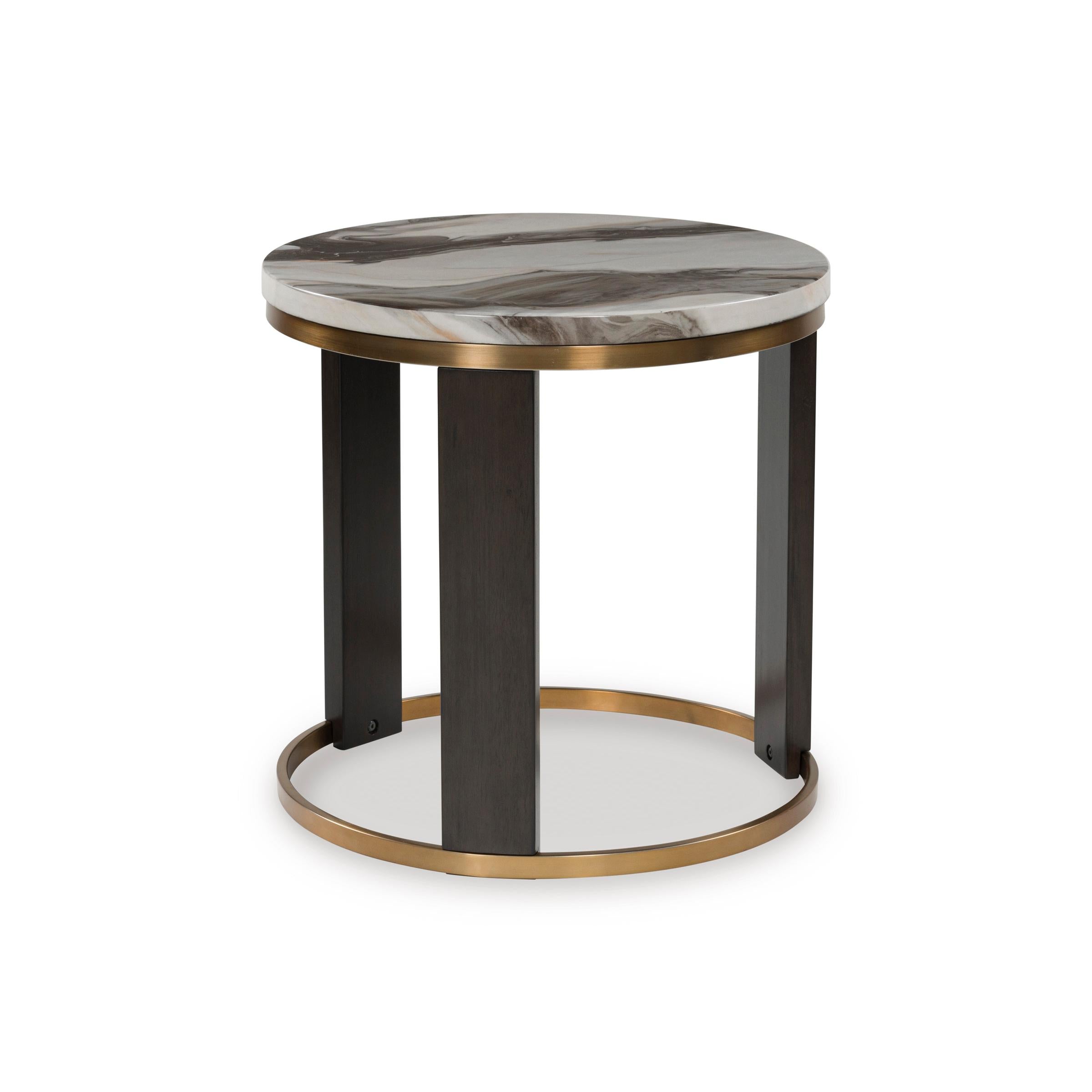 Signature Design by Ashley Jazmore T671-6 Round End Table - Image 1