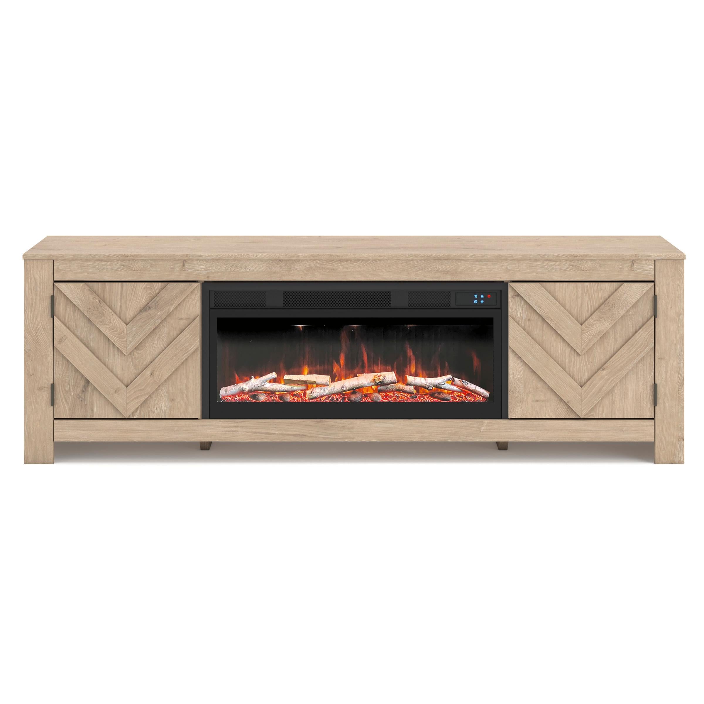 Signature Design by Ashley Cayboni W3787W1 71" TV Stand with Electric Fireplace - Image 2